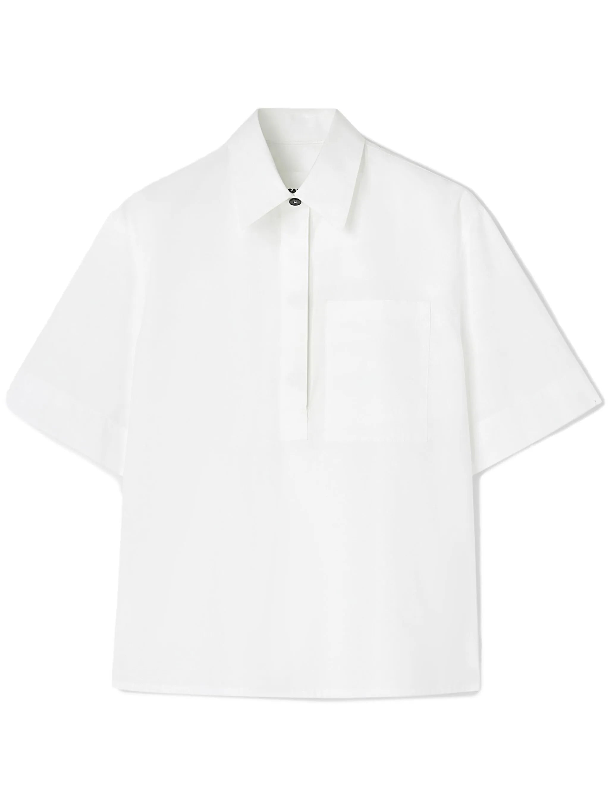 half-sleeve cotton polo shirt