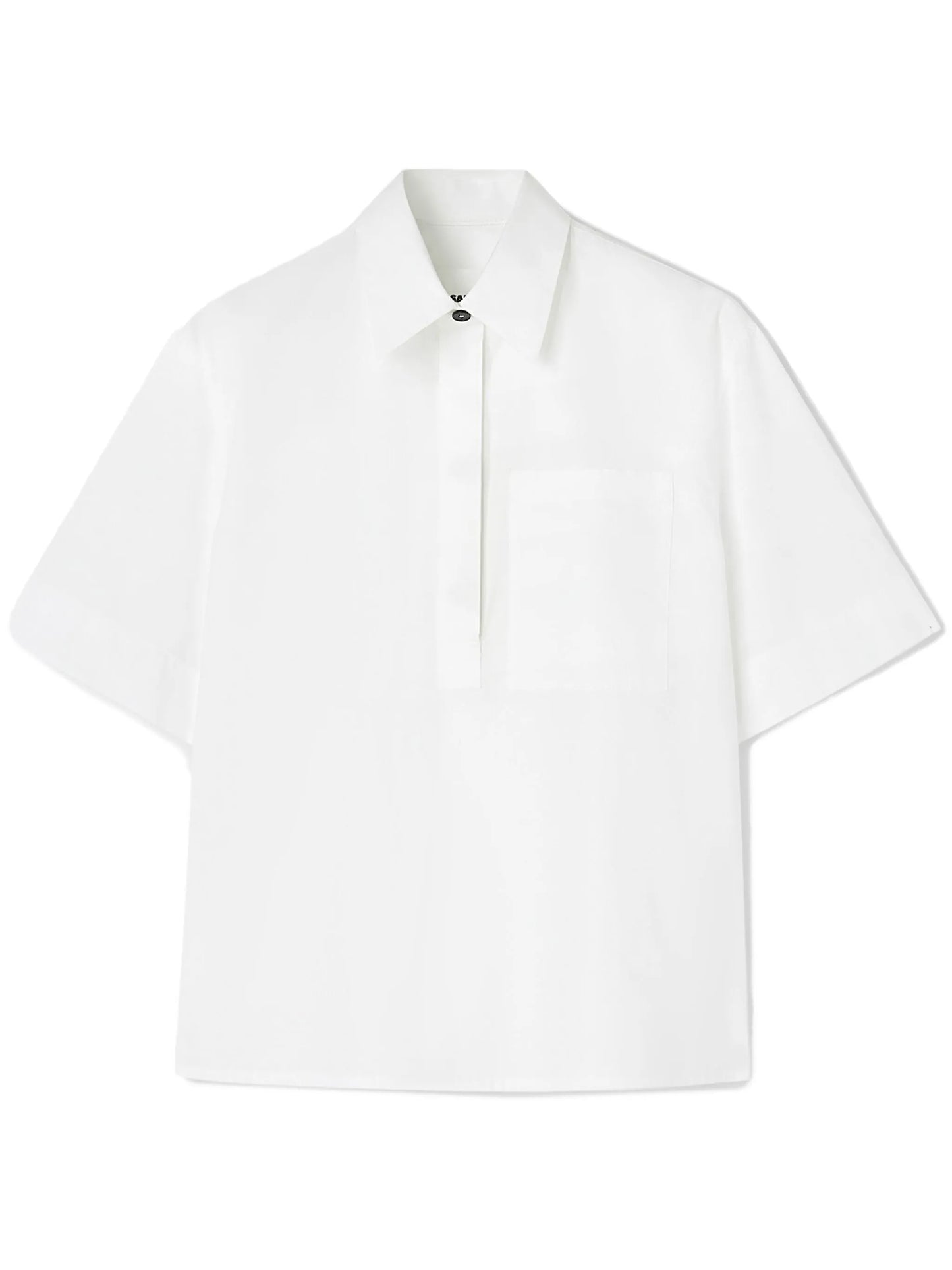 half-sleeve cotton polo shirt