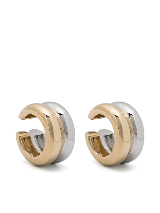 9kt white and yellow gold Bouée ear cuff