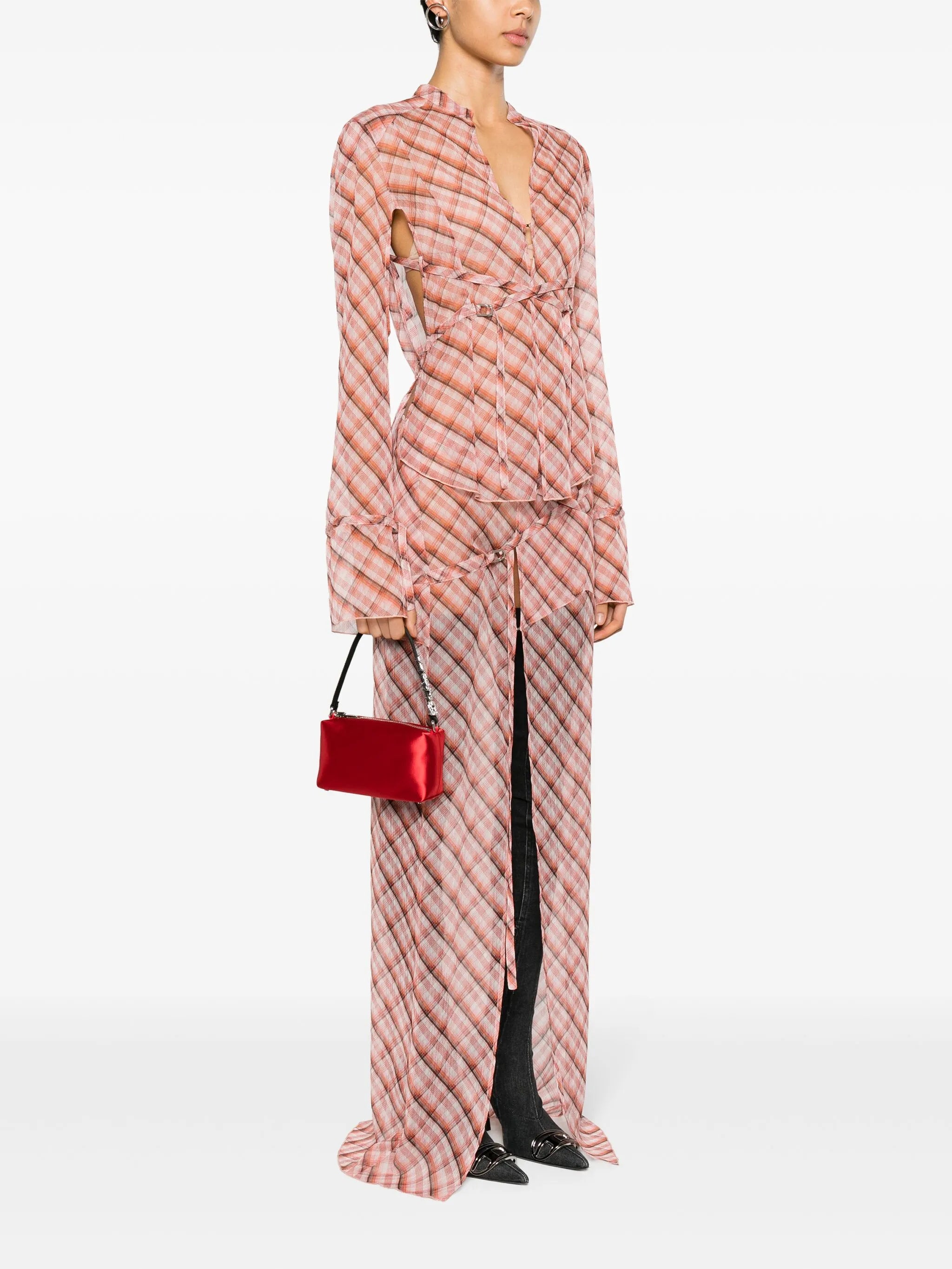 medium Heiress satin shoulder bag