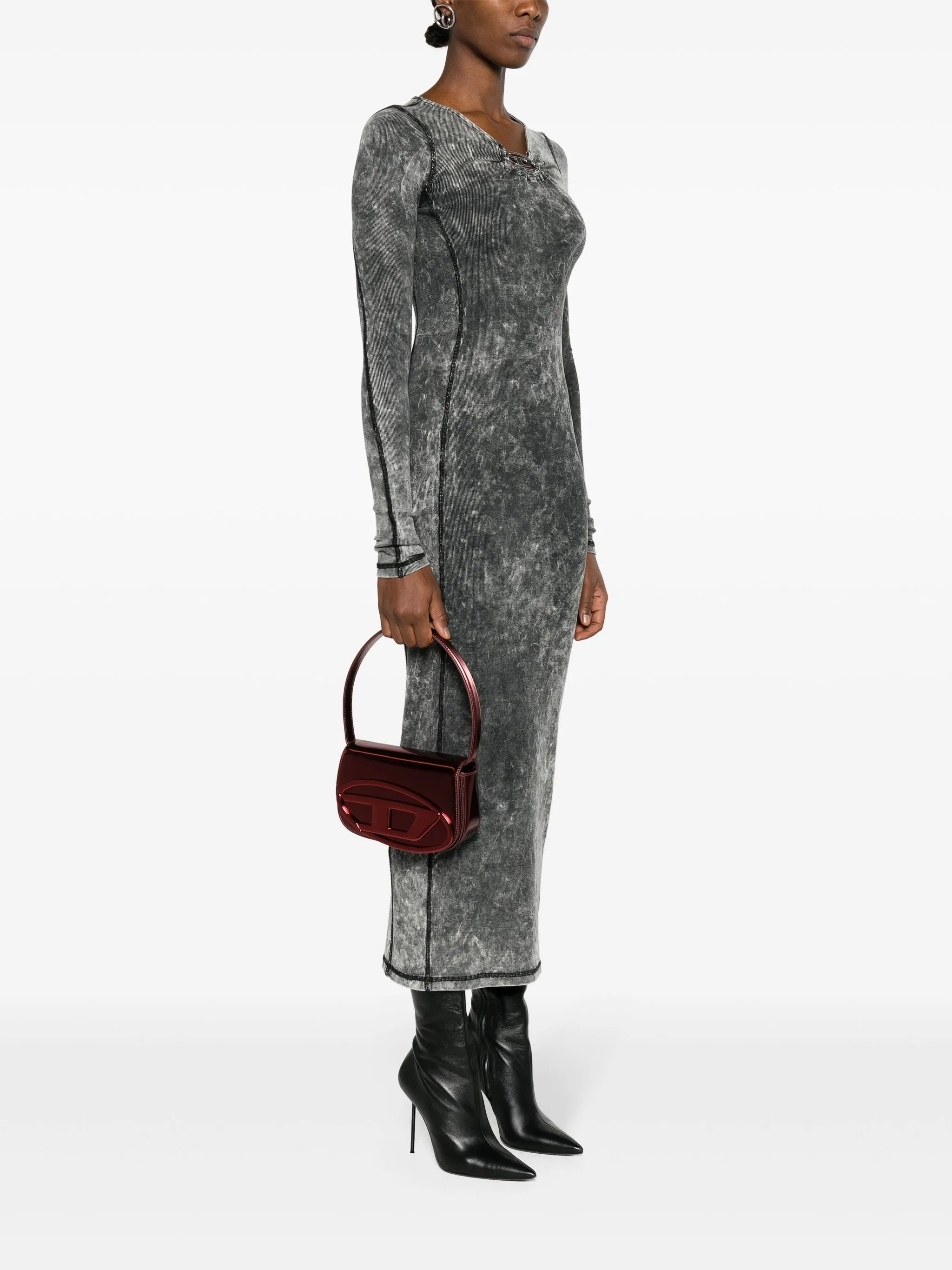 1DR metallic shoulder bag