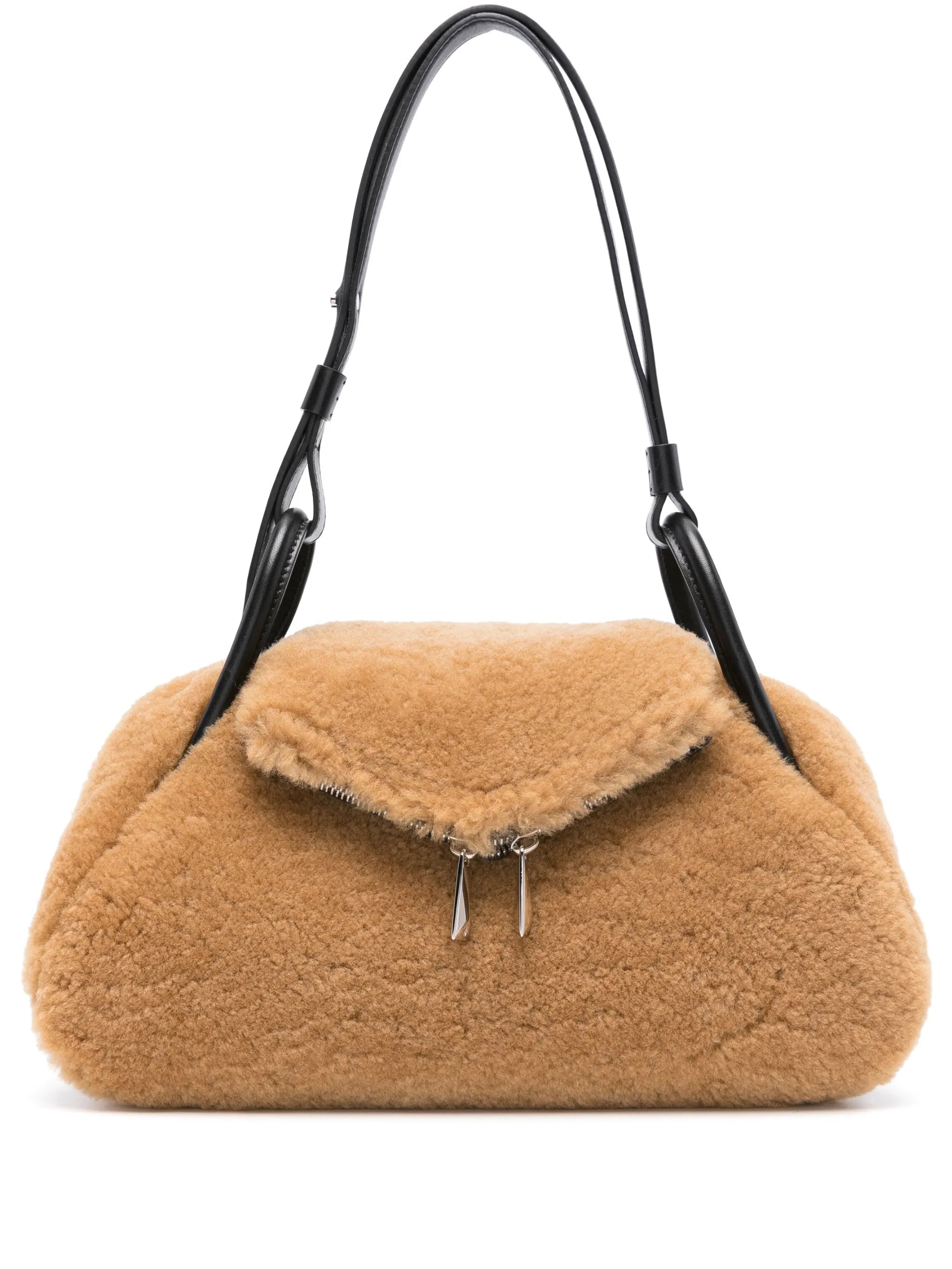 Gemini shearling shoulder bag