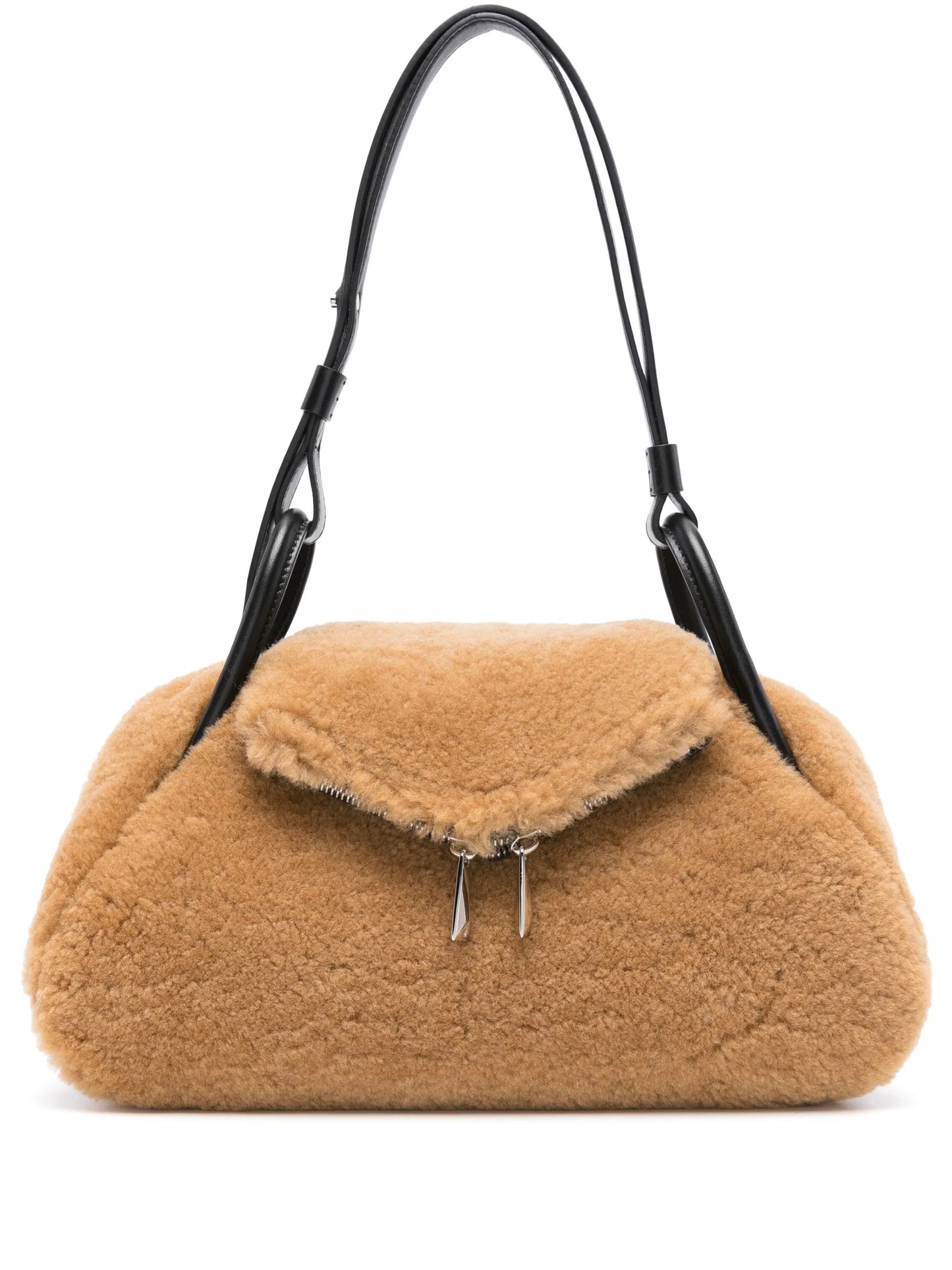 Gemini shearling shoulder bag