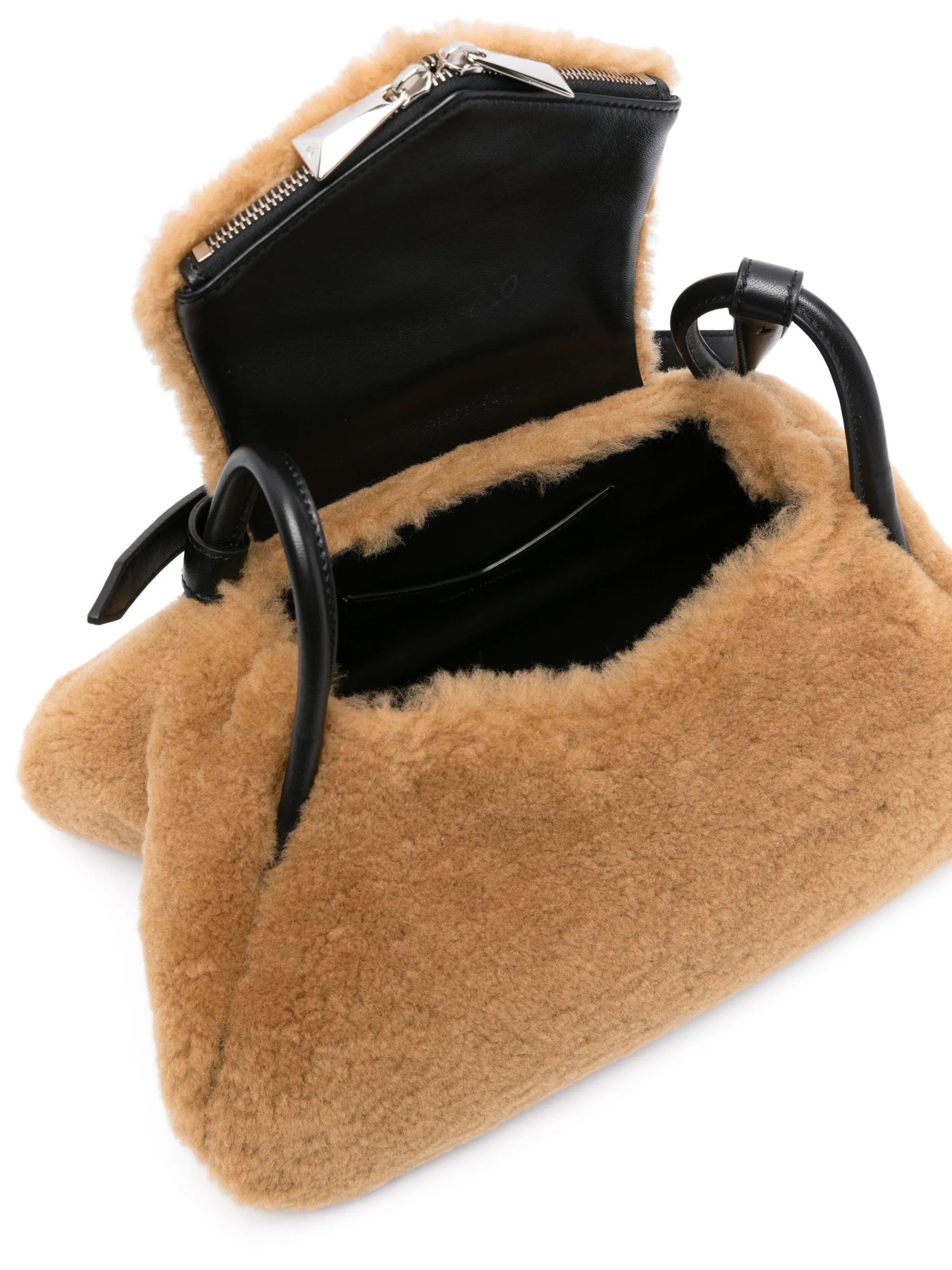 Gemini shearling shoulder bag