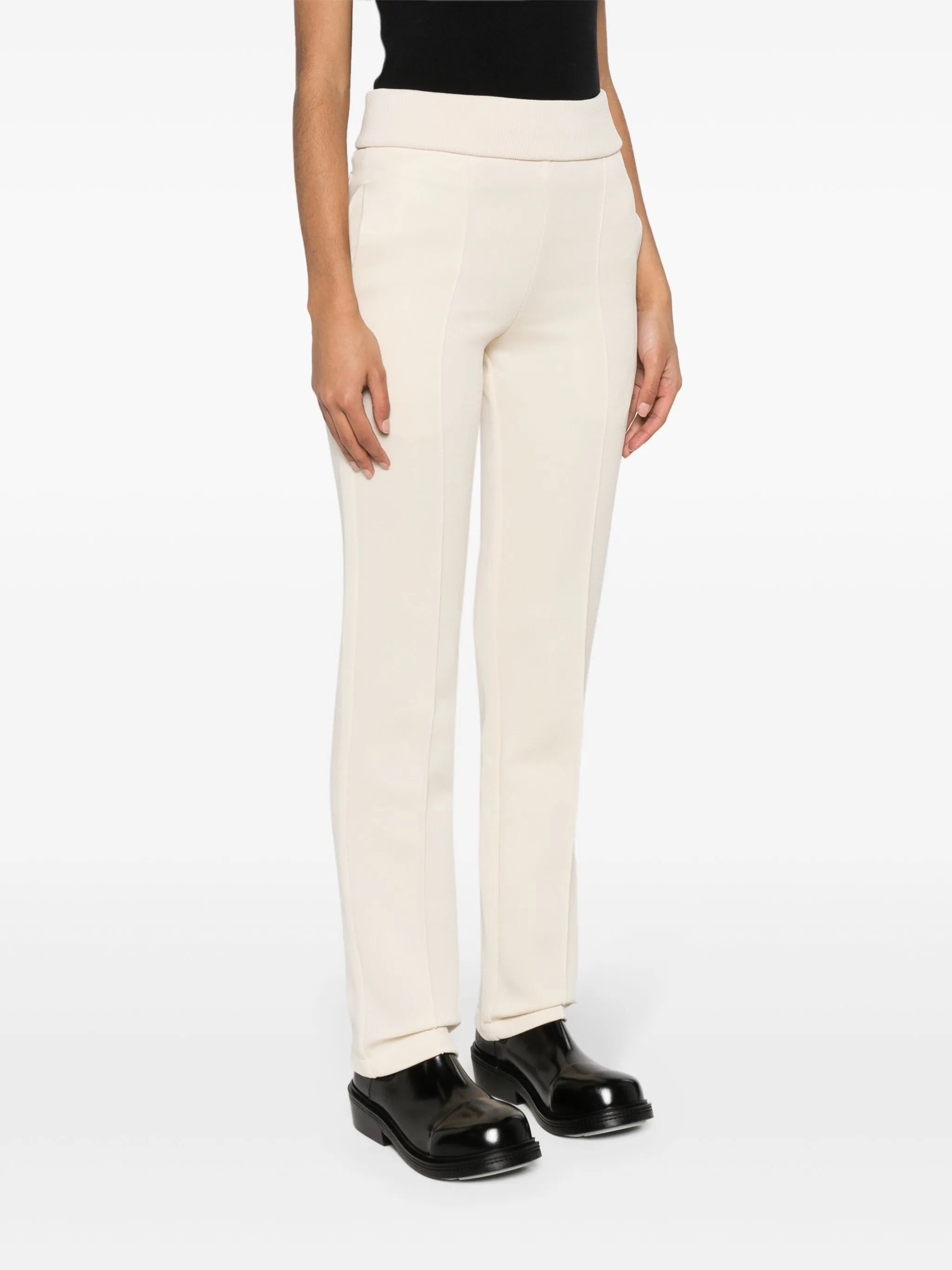logo-patch high-waisted track pants