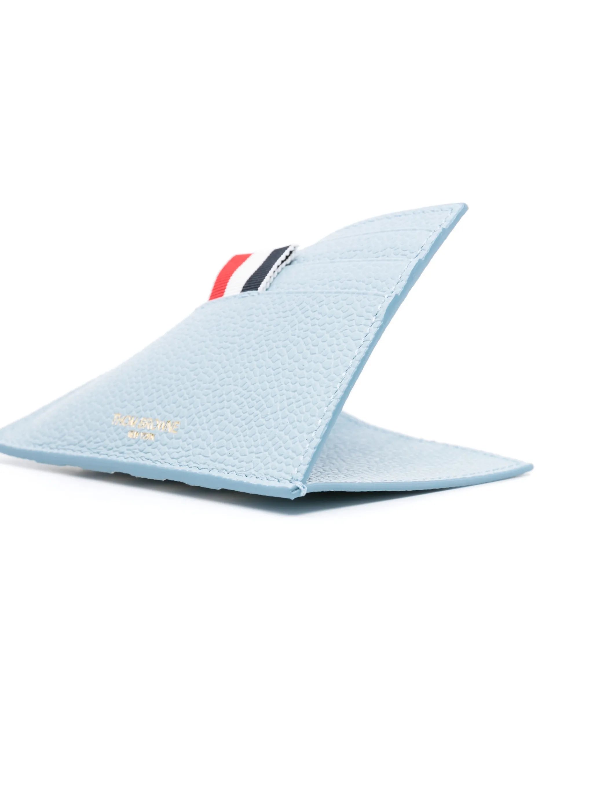 4-Bar Stripes leather cardholder