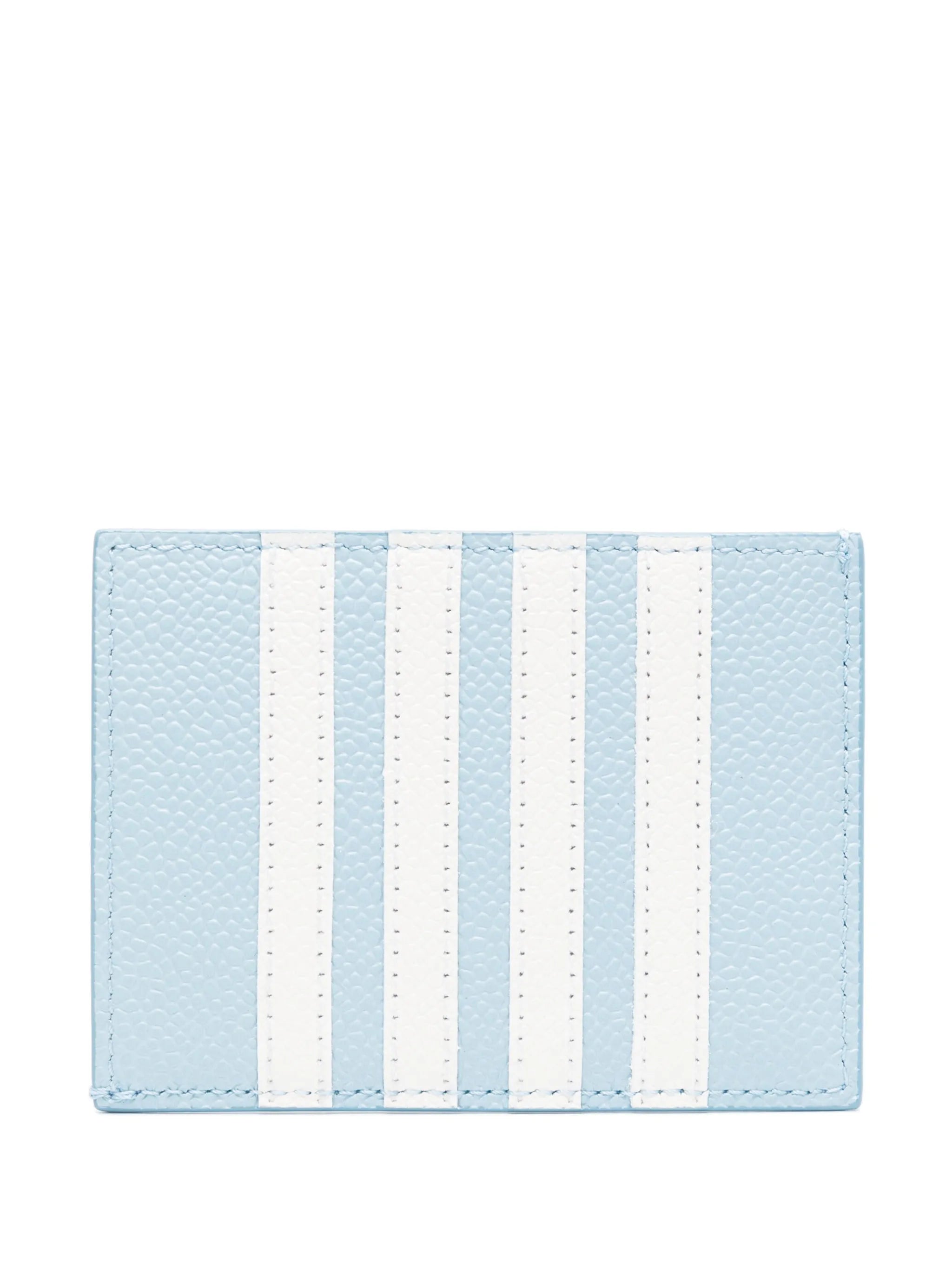 4-Bar Stripes leather cardholder