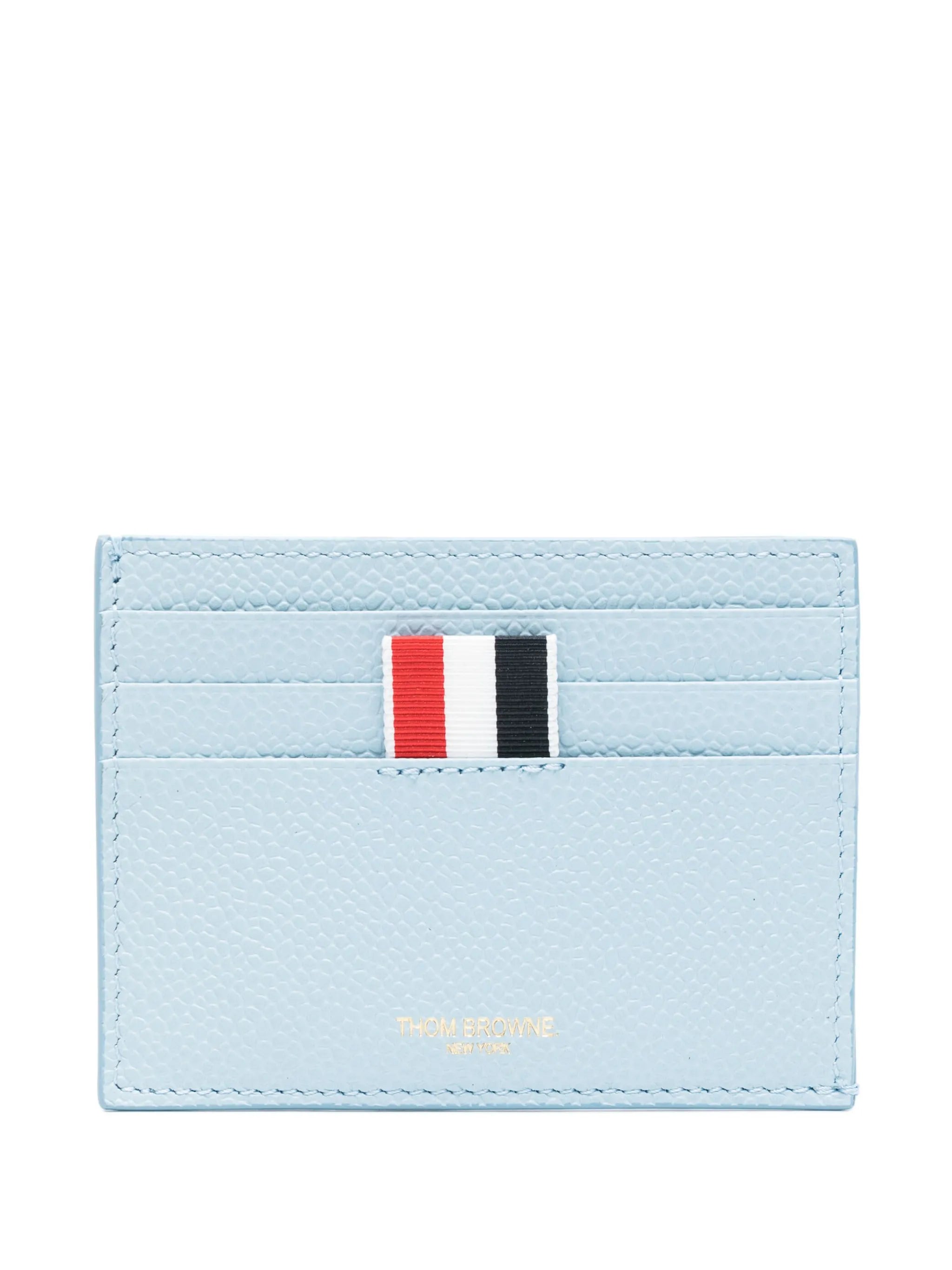 4-Bar Stripes leather cardholder