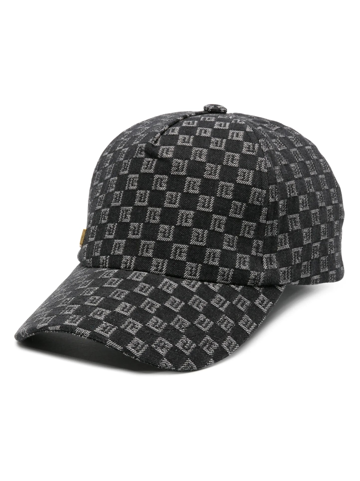 monogram-jacquard denim baseball cap
