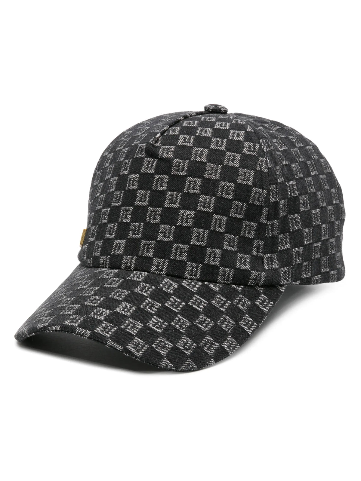 monogram-jacquard denim baseball cap