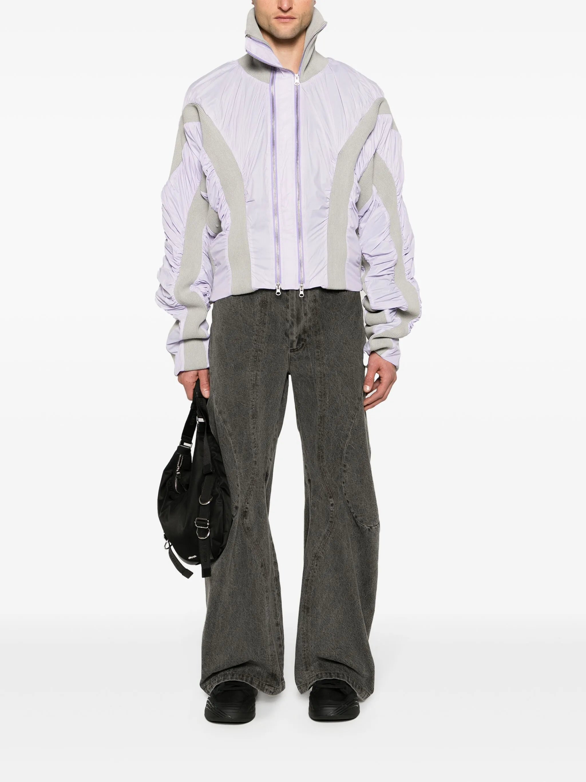 Naias panelled bomber jacket