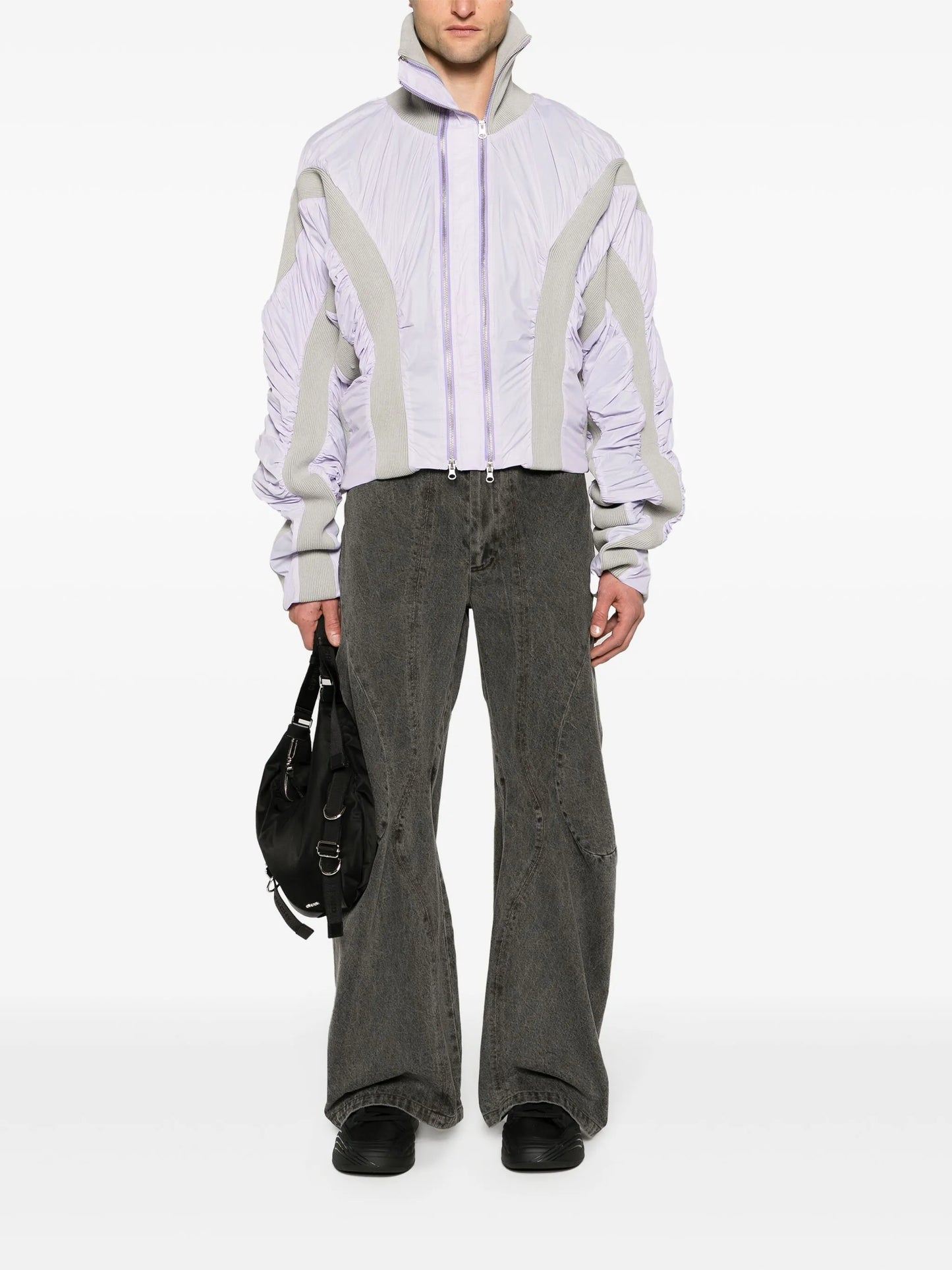 Naias panelled bomber jacket
