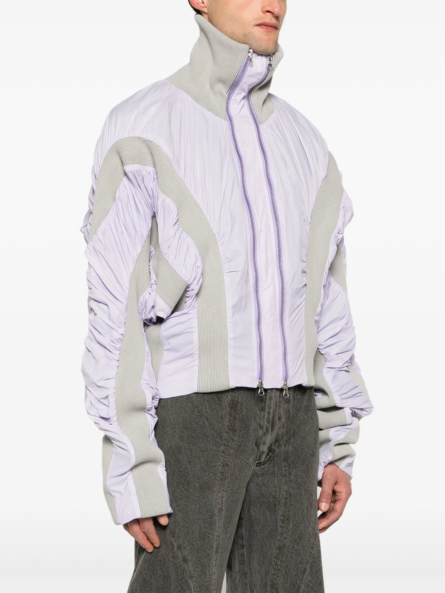 Naias panelled bomber jacket