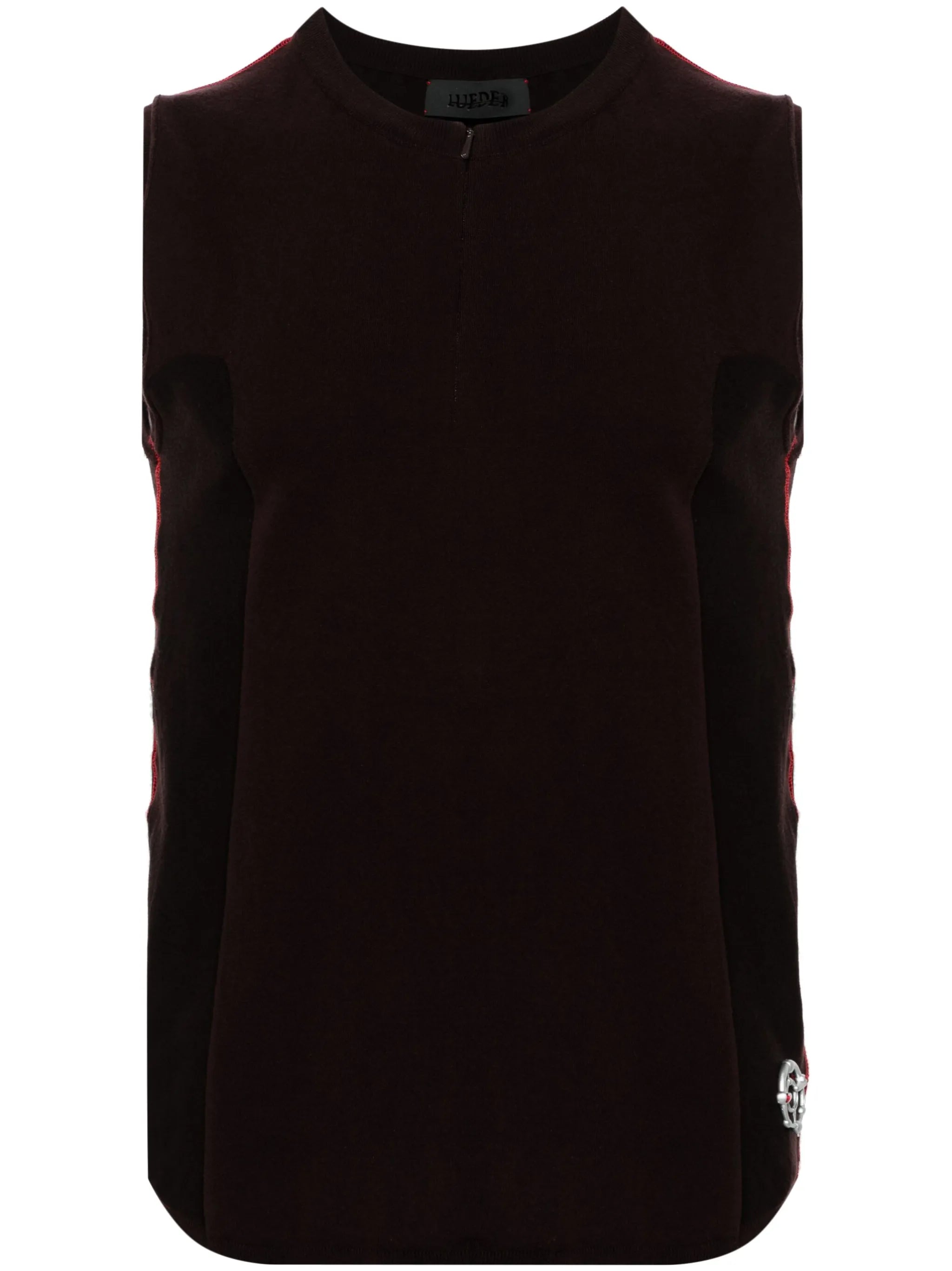 x Skin Series fine-knit vest