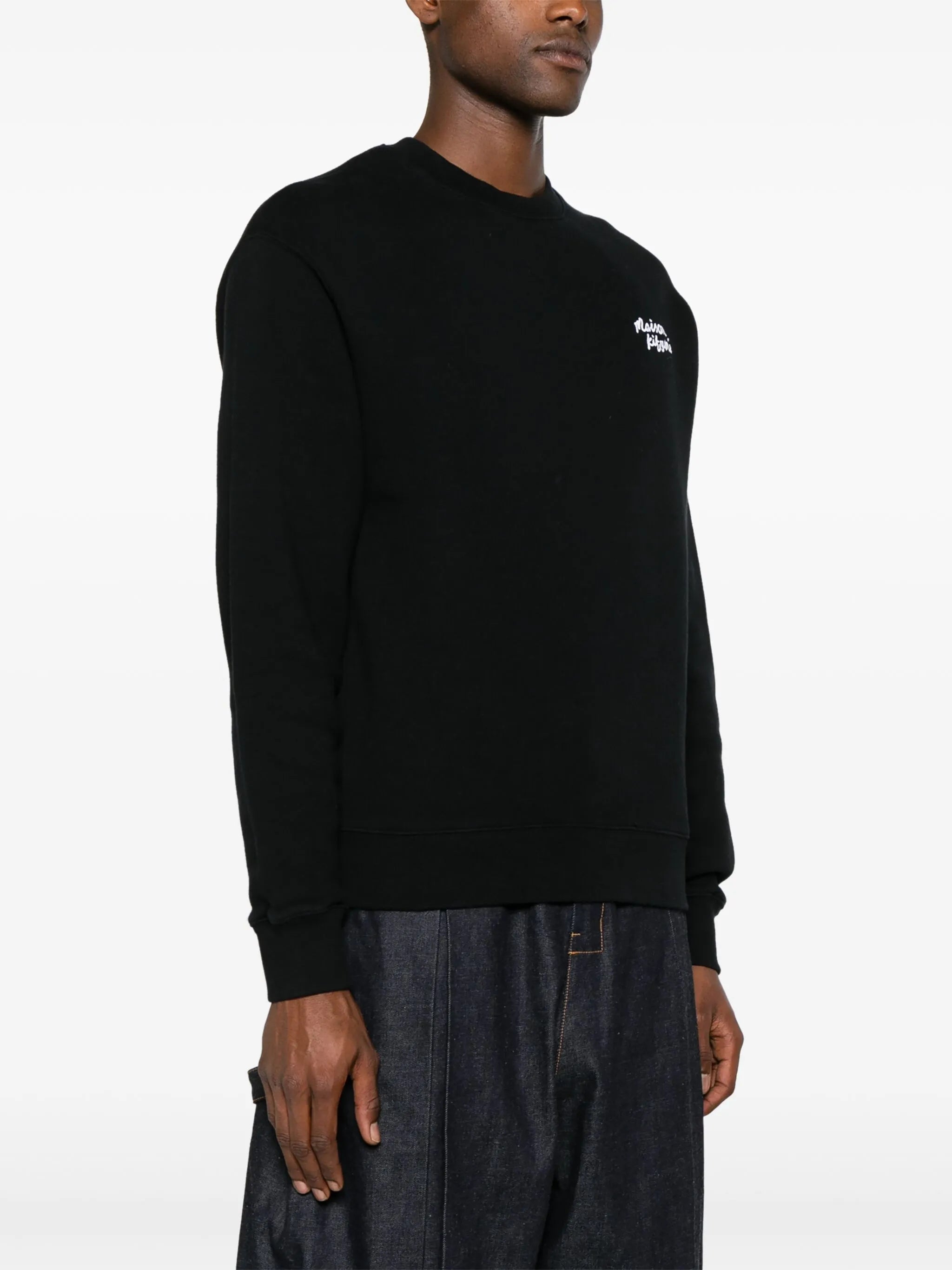 logo-embroidered cotton sweatshirt