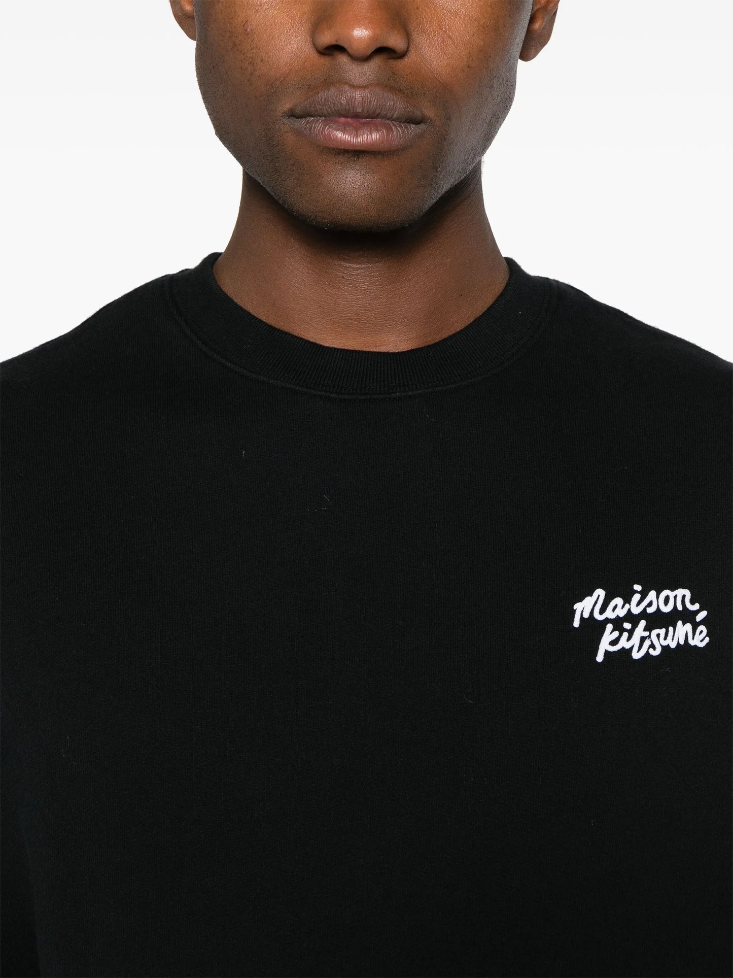 logo-embroidered cotton sweatshirt