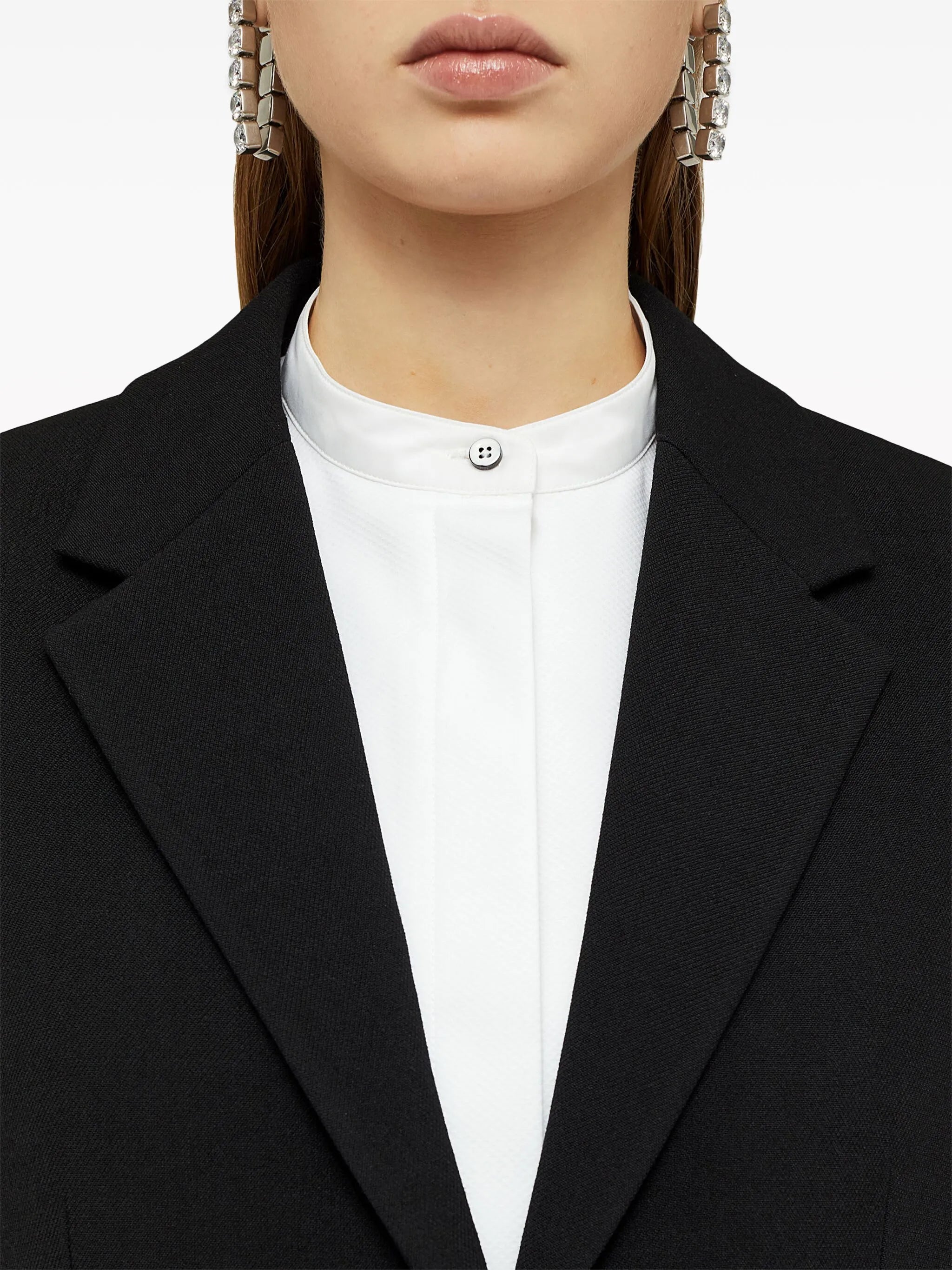 single-breasted wool blazer