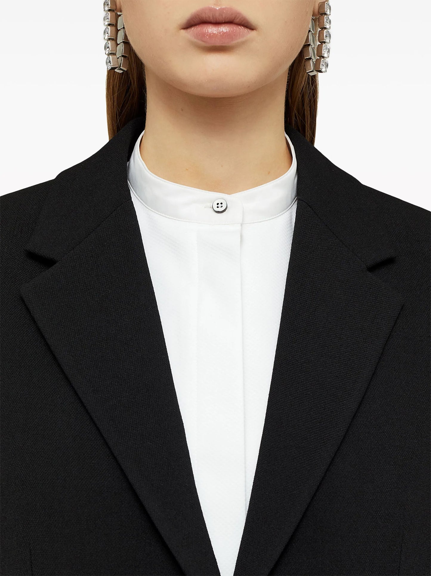 single-breasted wool blazer
