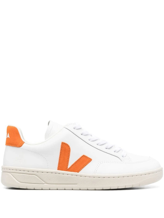 logo-patch lace-up sneakers