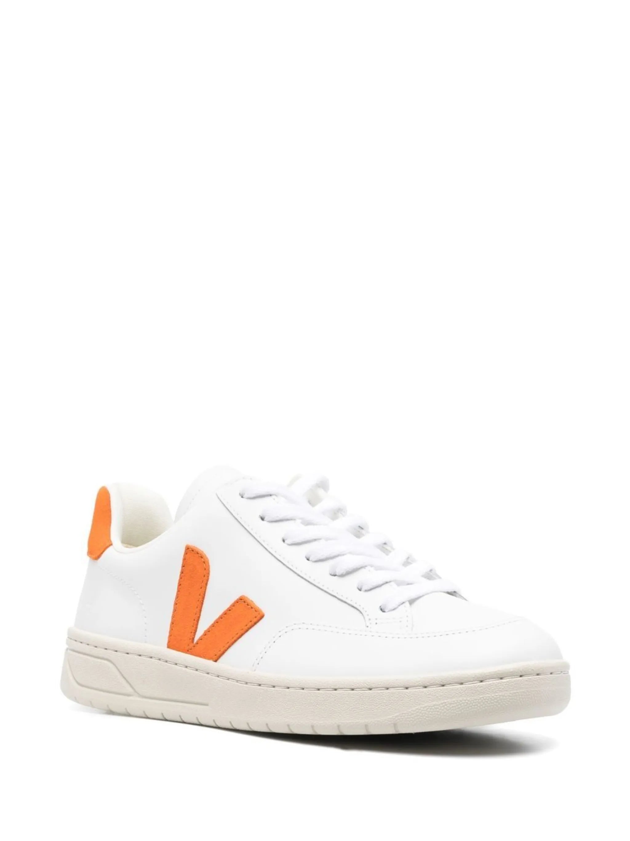 logo-patch lace-up sneakers