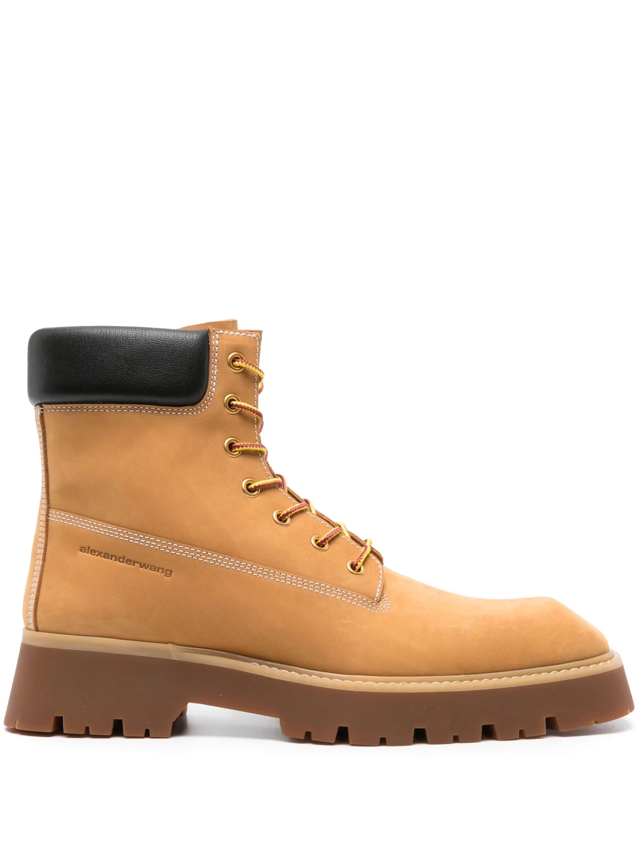 Throttle lace-up boots