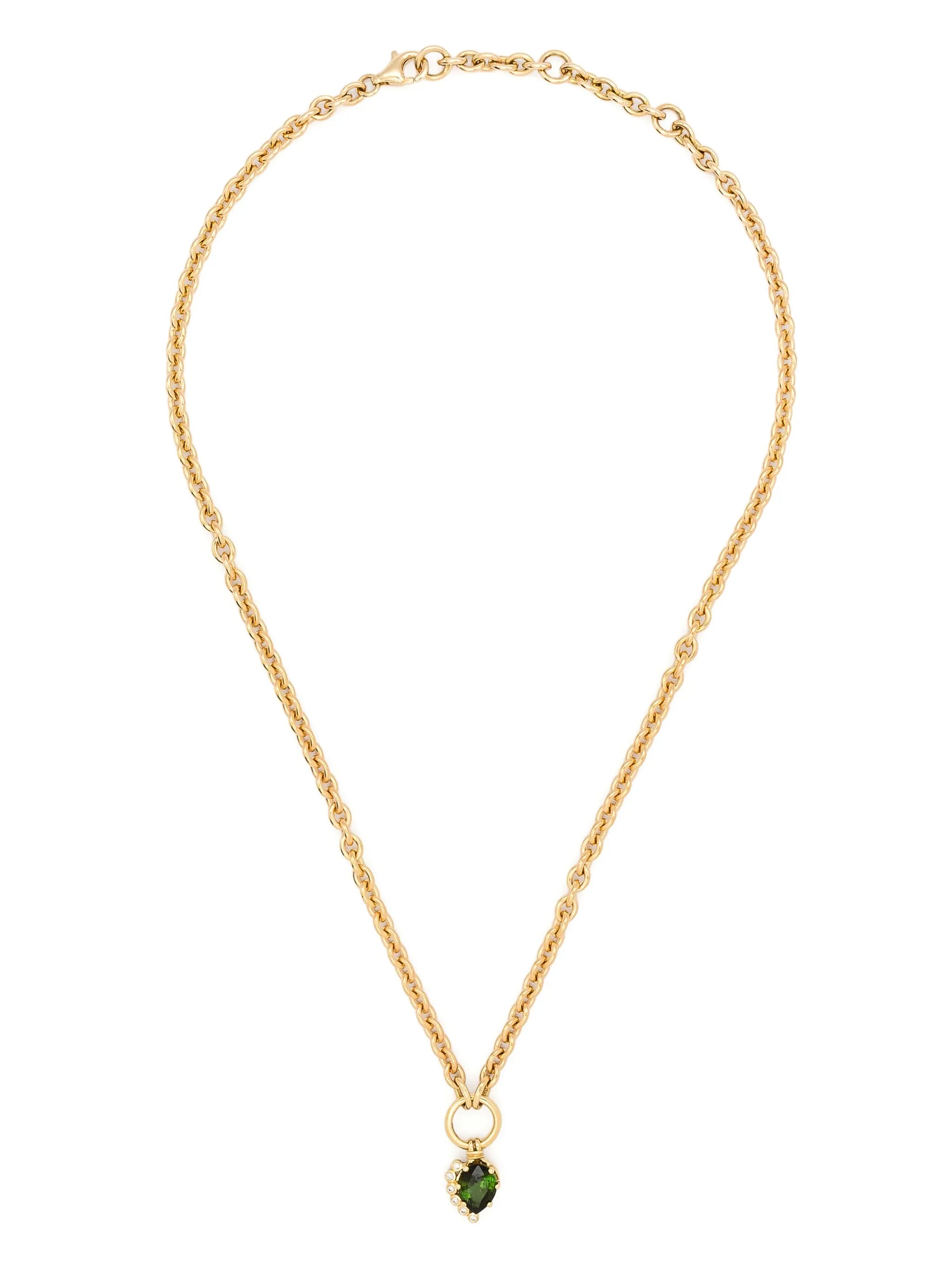18kt yellow gold Sun Nº2 diamond necklace