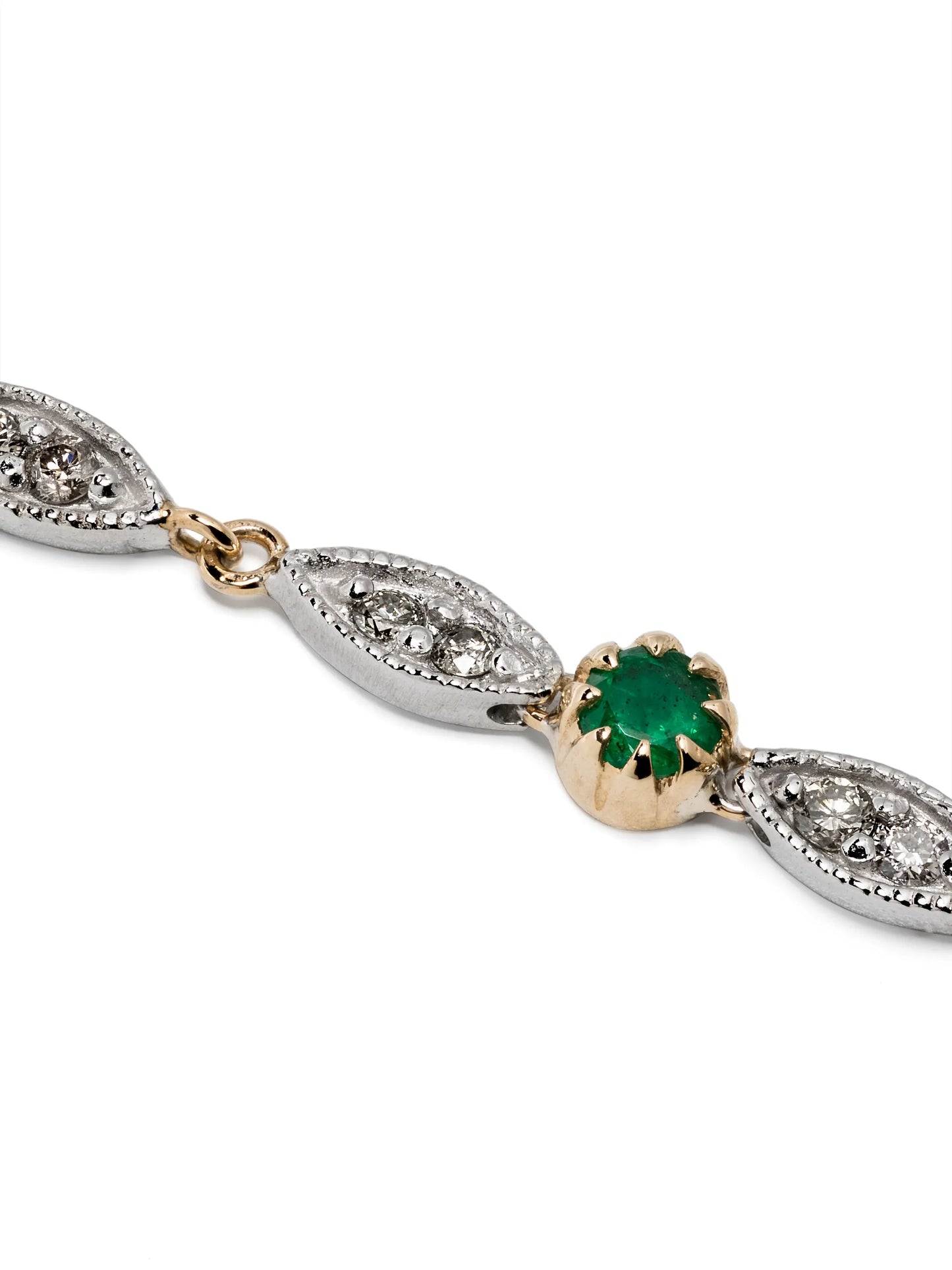 9kt yellow gold Ava Emerald bracelet