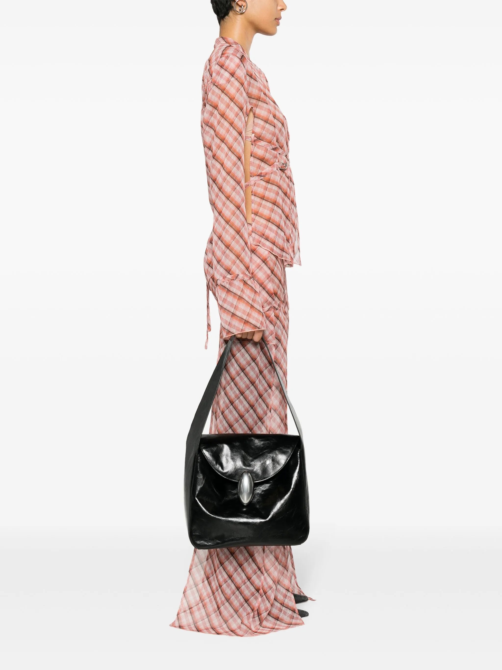 medium Dome leather shoulder bag
