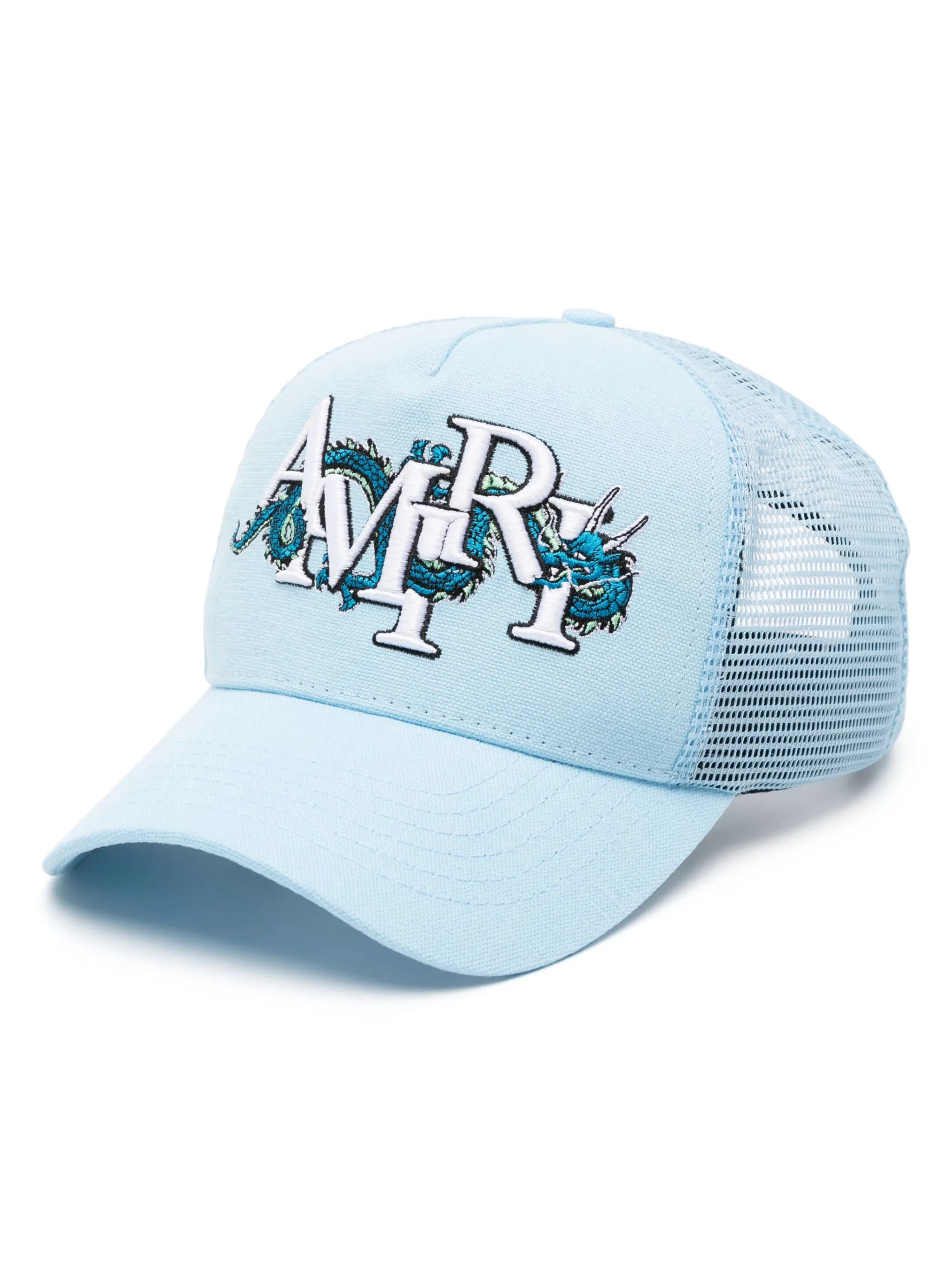 Dragon logo-embroidered trucker hat
