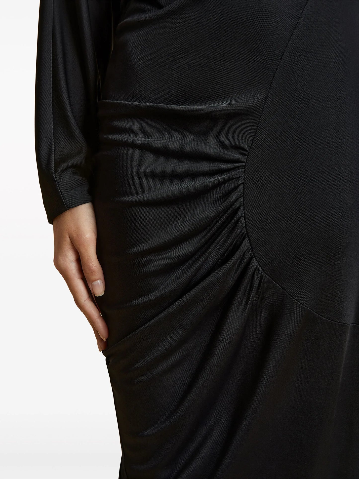 The Oron ruched maxi dress