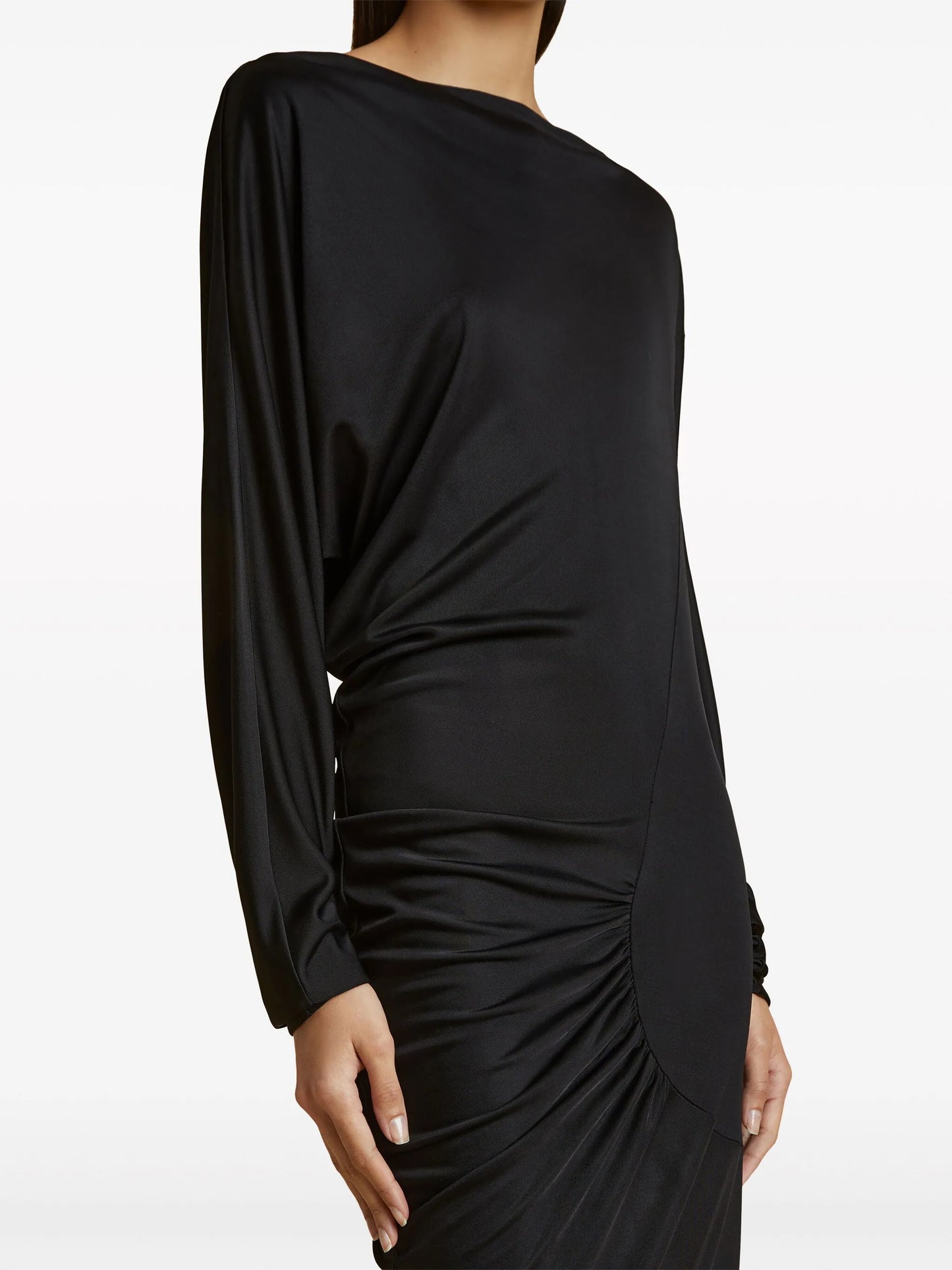 The Oron ruched maxi dress