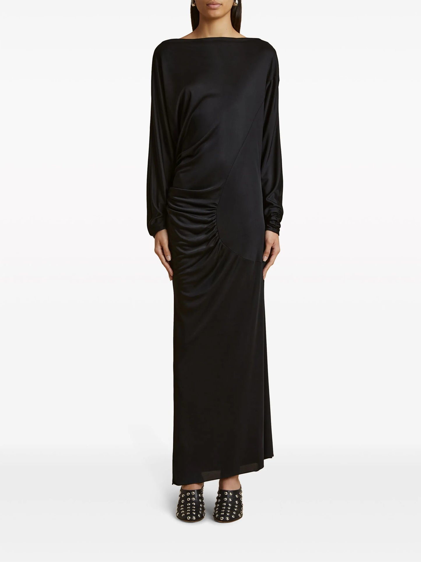 The Oron ruched maxi dress