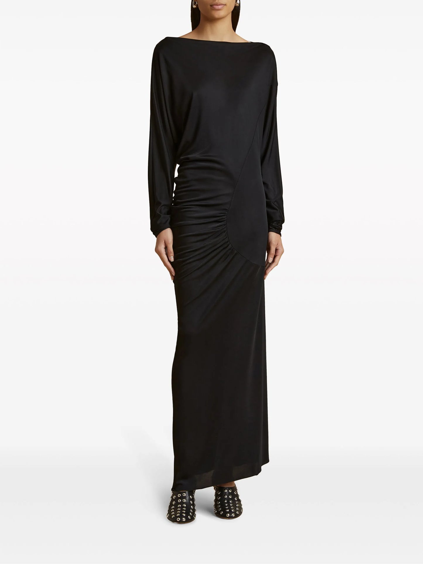 The Oron ruched maxi dress