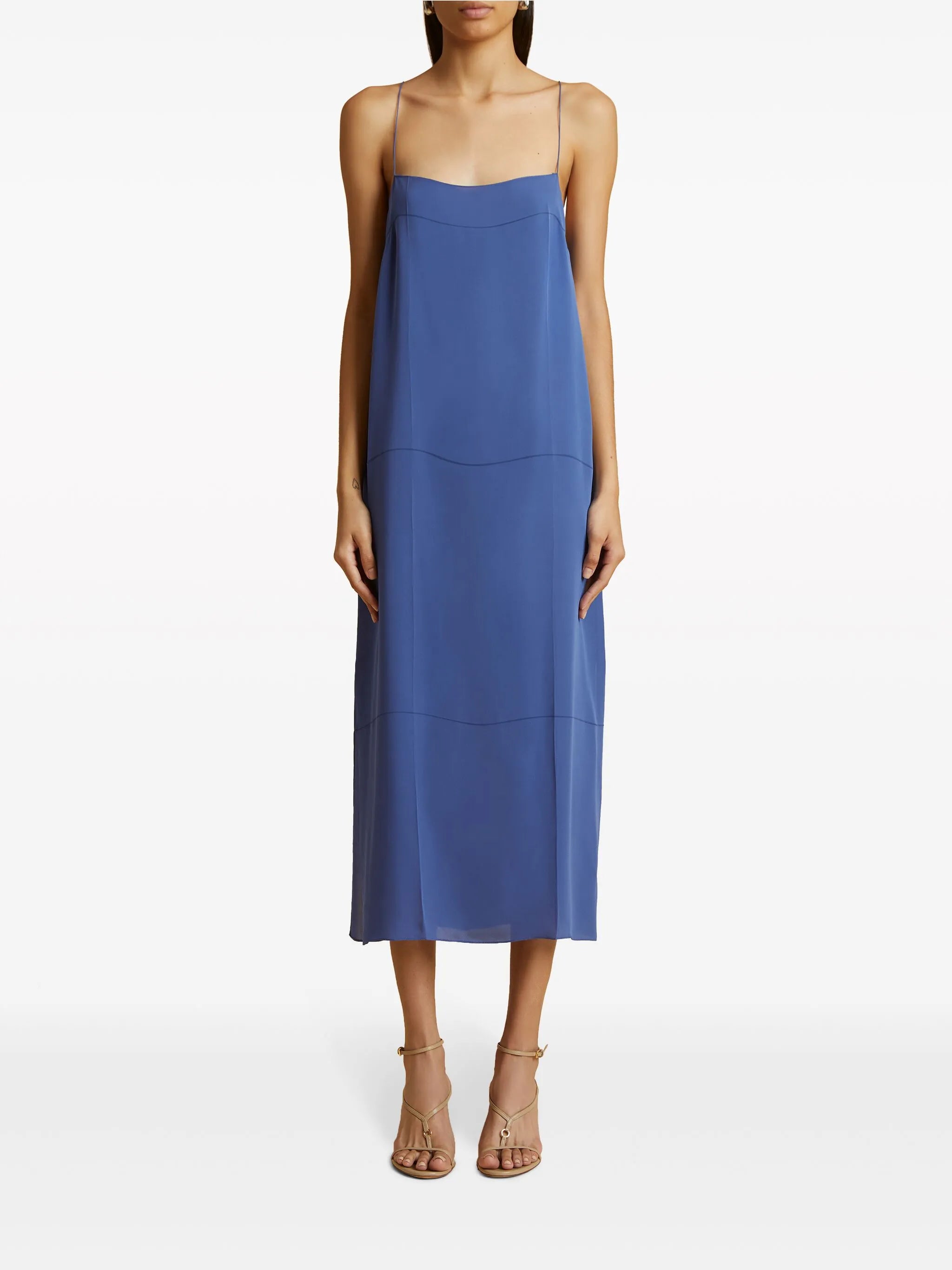 Sicily silk midi dress