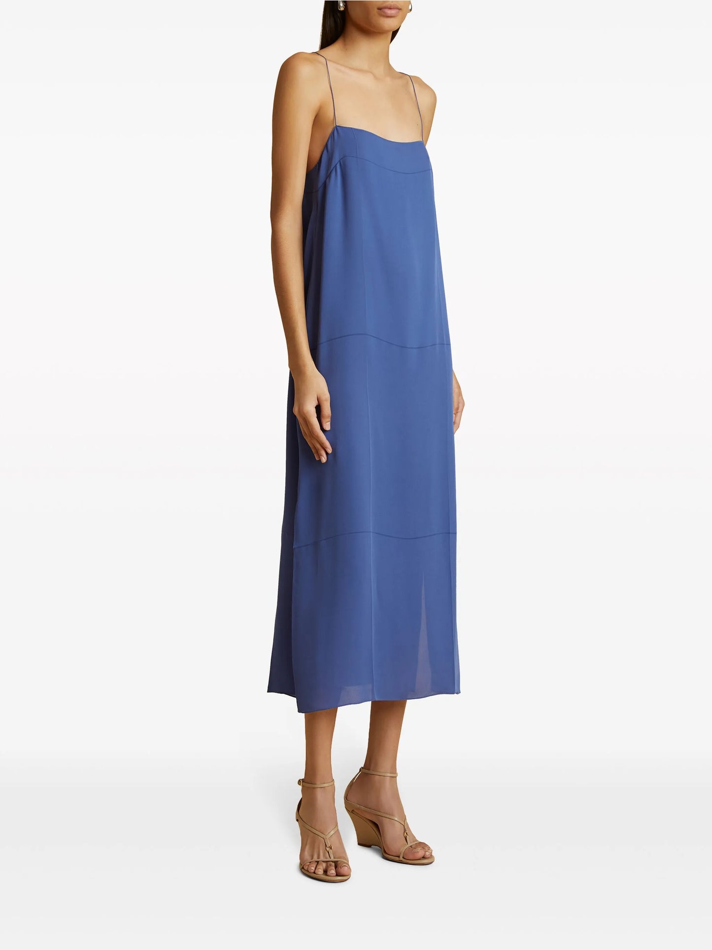 Sicily silk midi dress