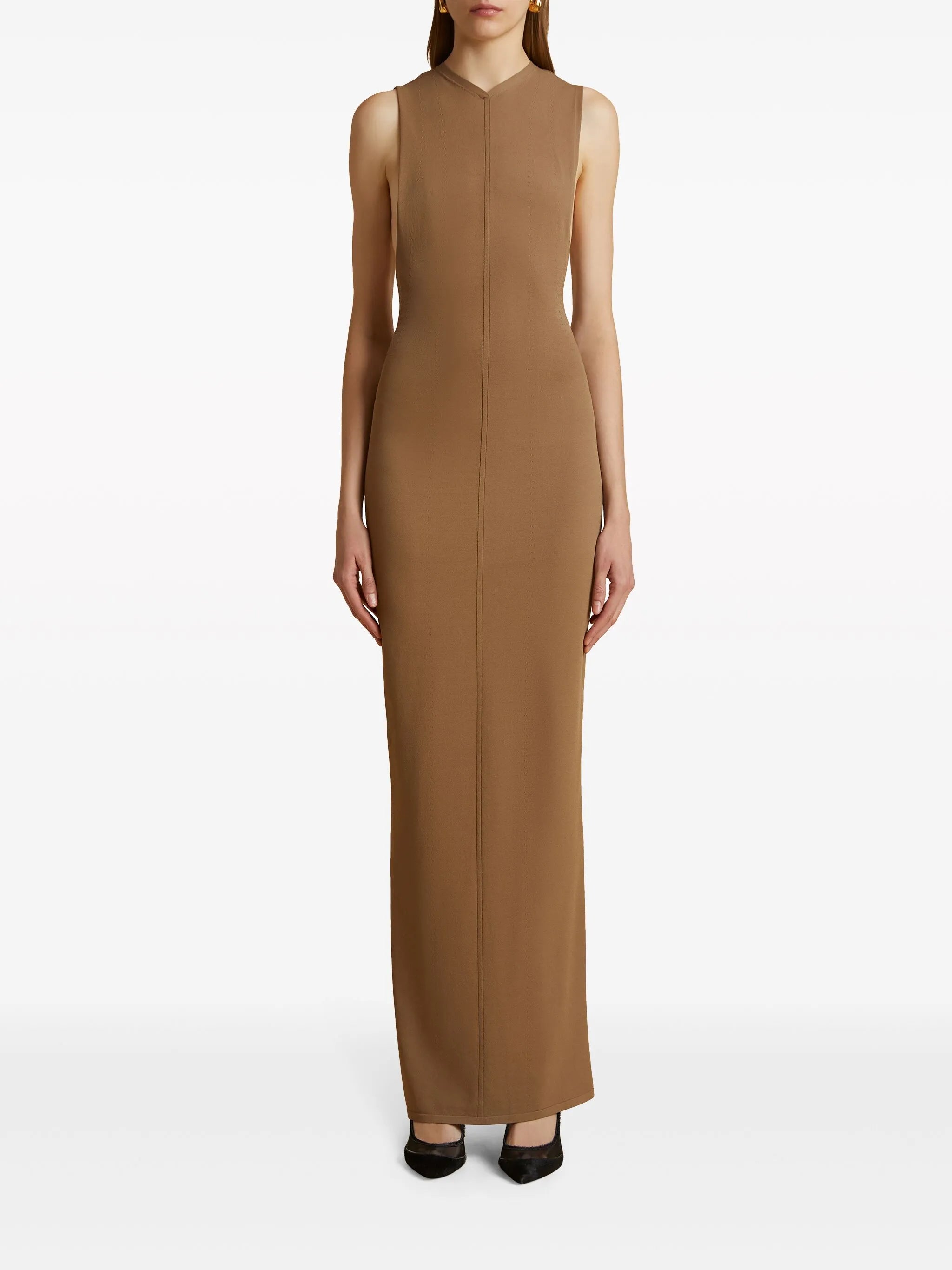 Terri V-neck maxi dress