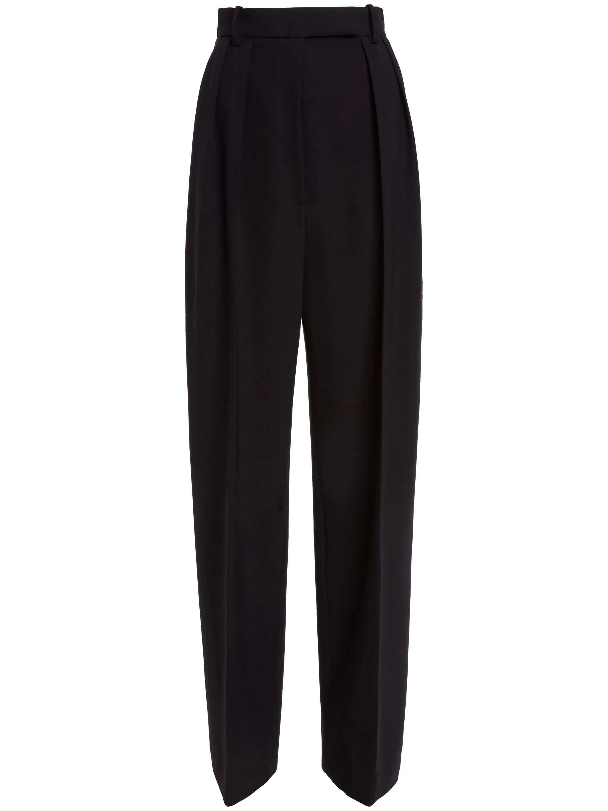 Cessie pleated high-waisted trousers