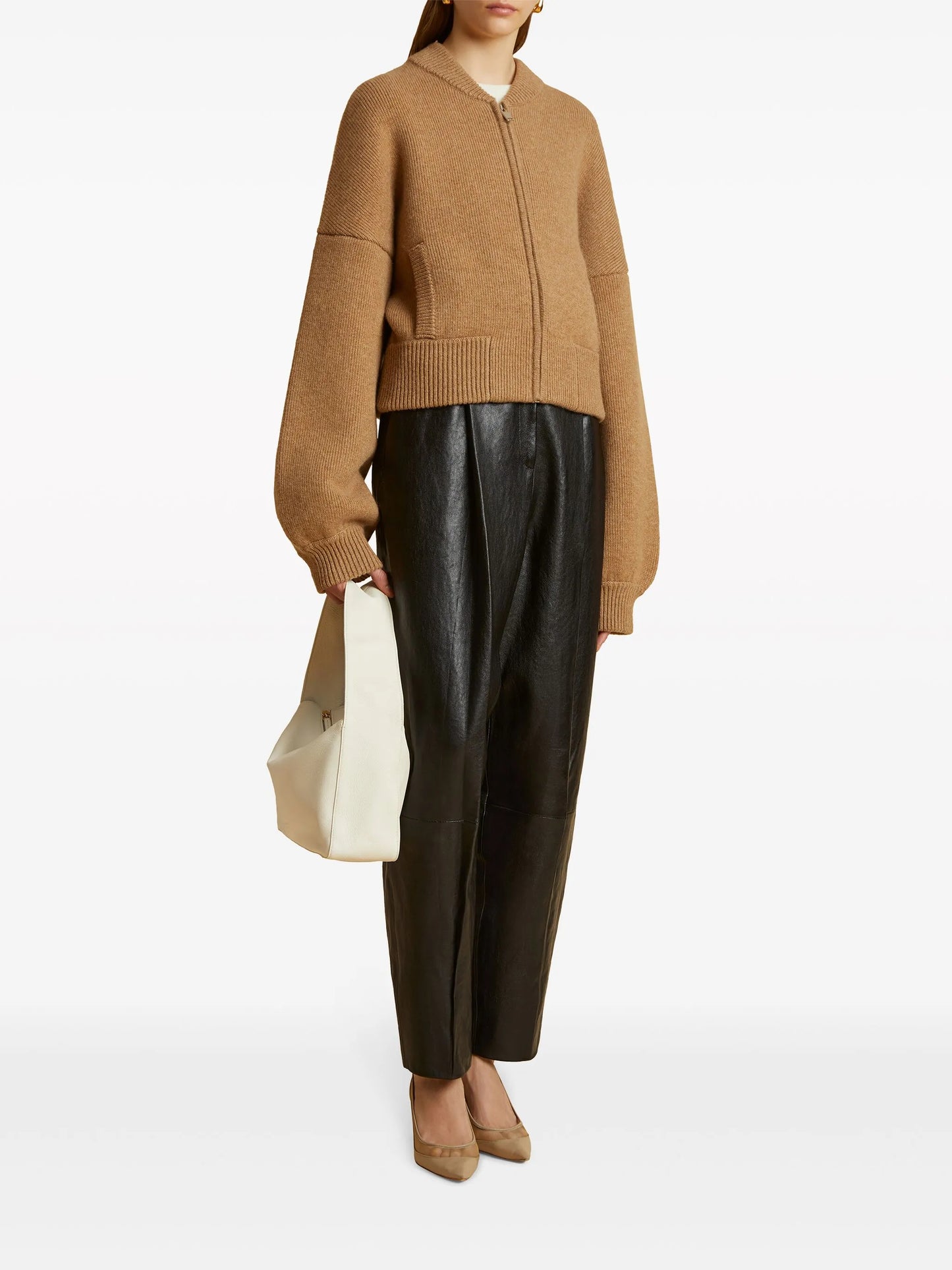 Rhea zip-up cardigan