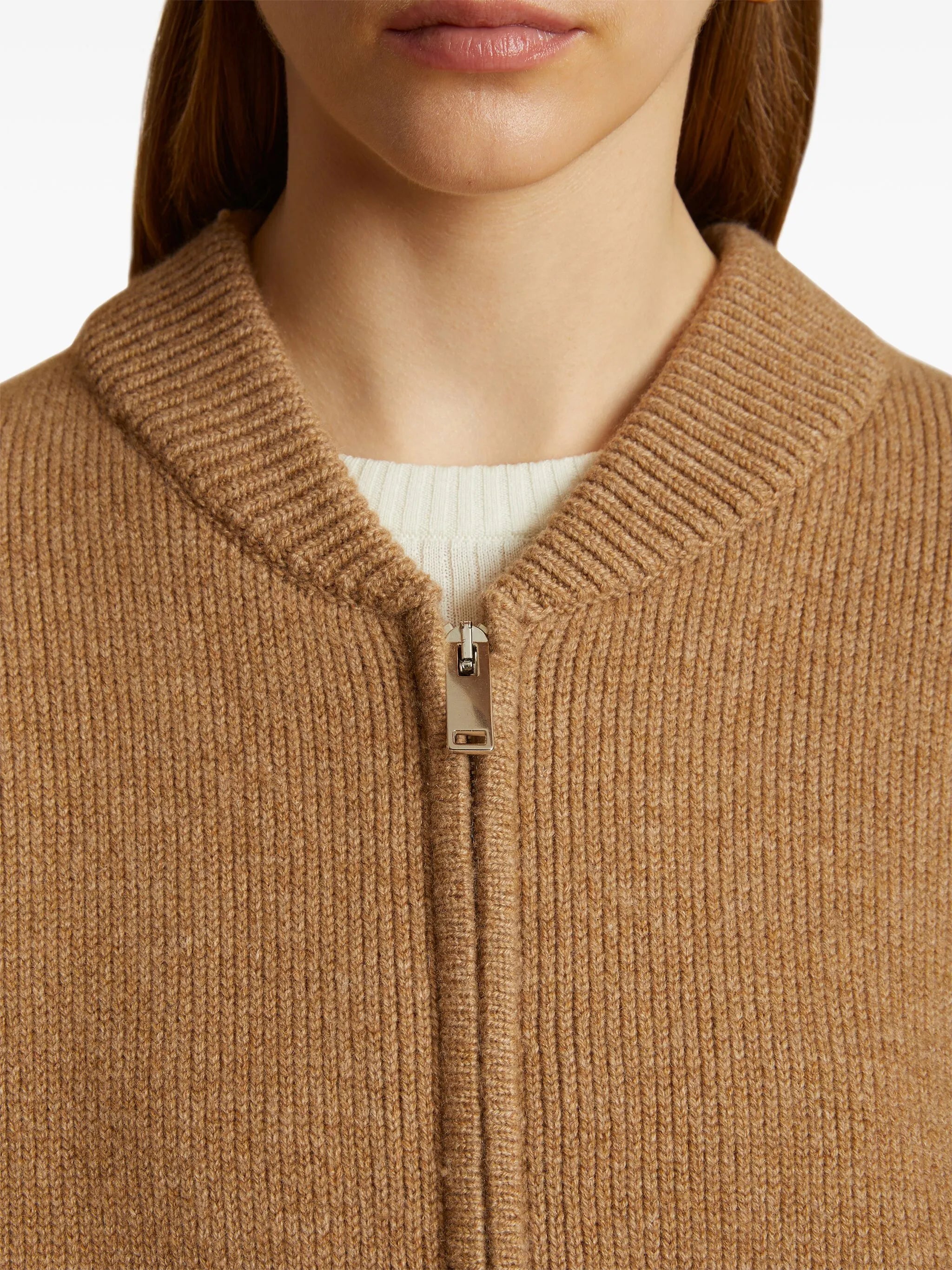 Rhea zip-up cardigan