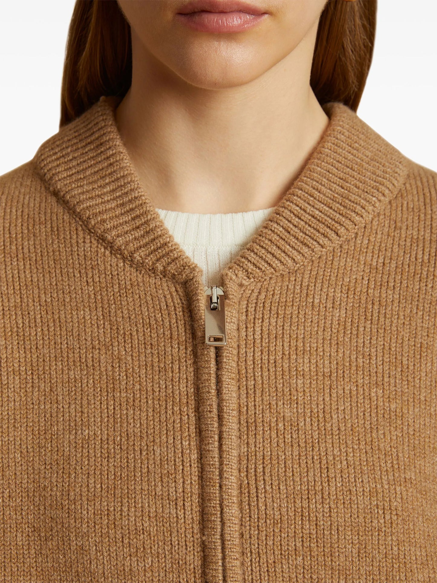 Rhea zip-up cardigan