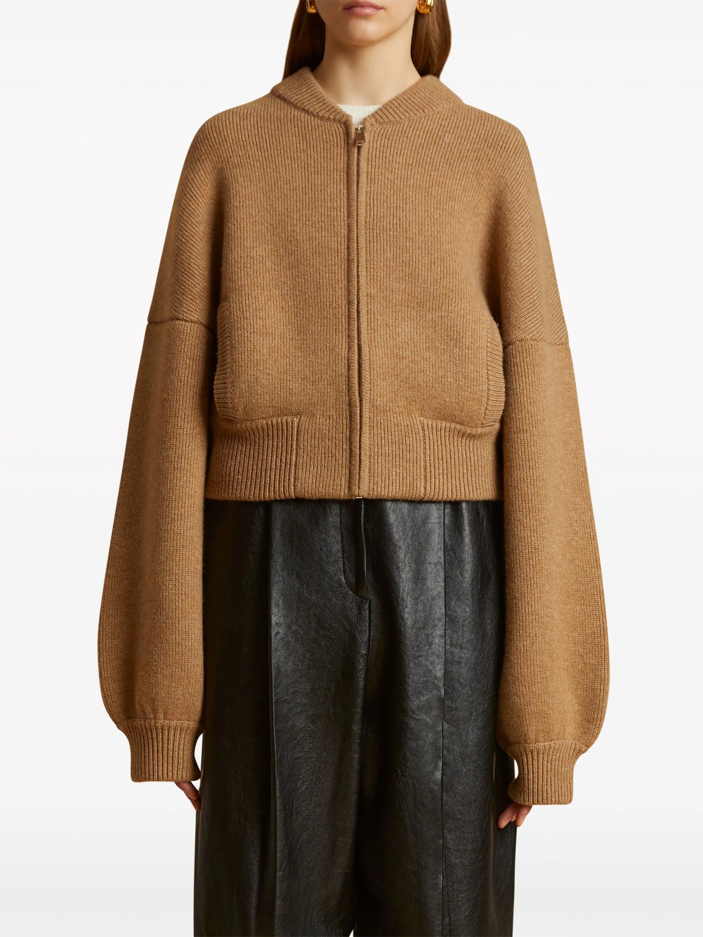 Rhea zip-up cardigan