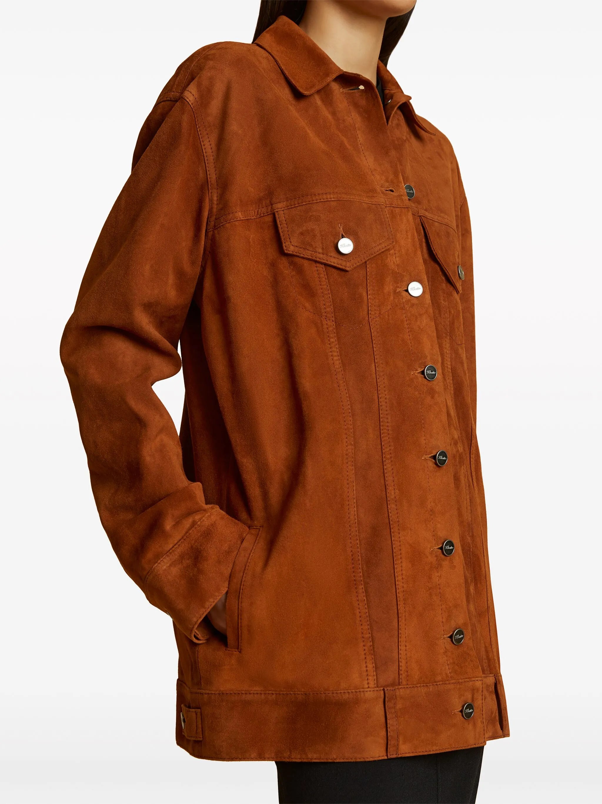 Ross suede shirt jacket
