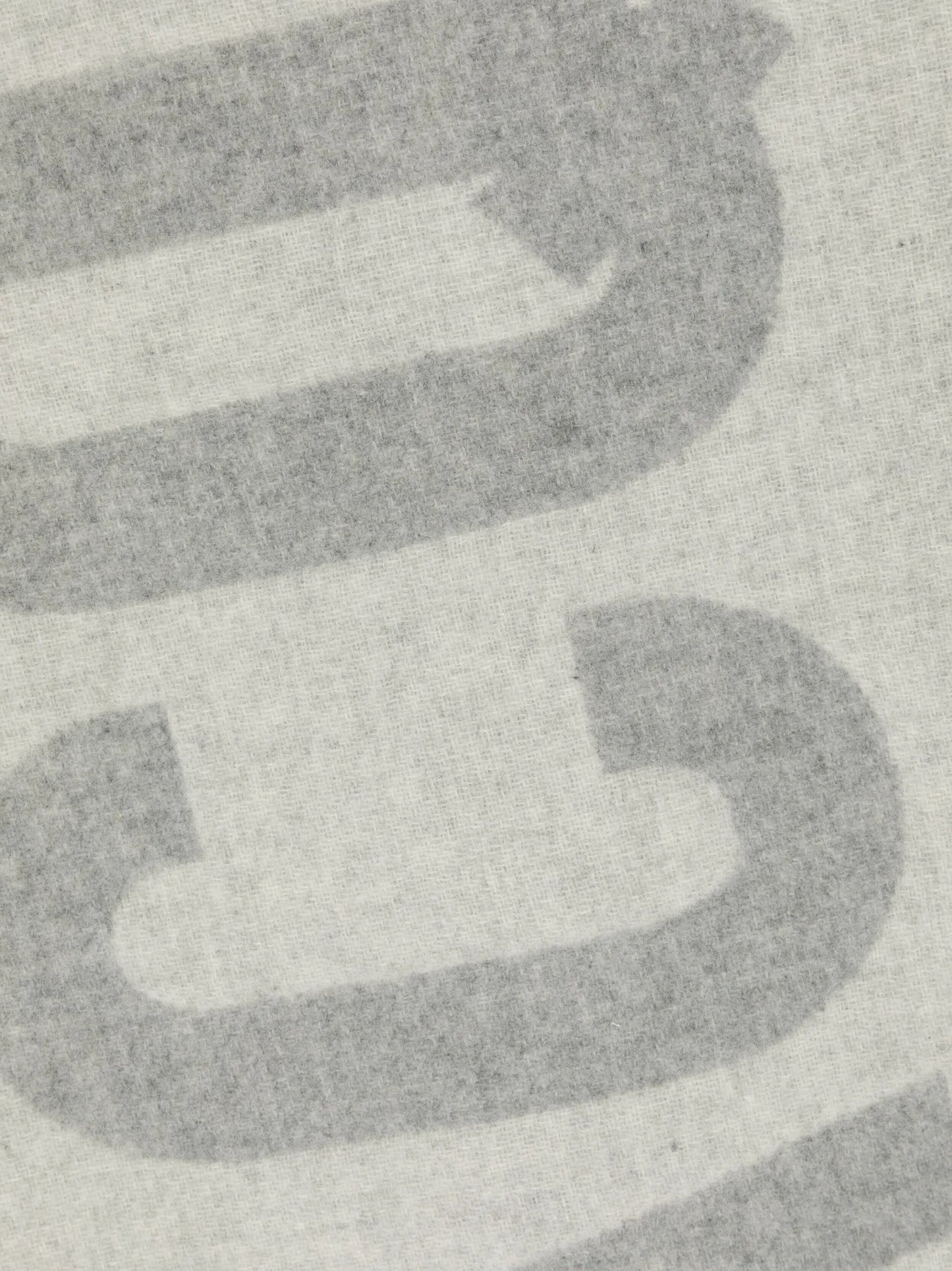 logo fringed scarf