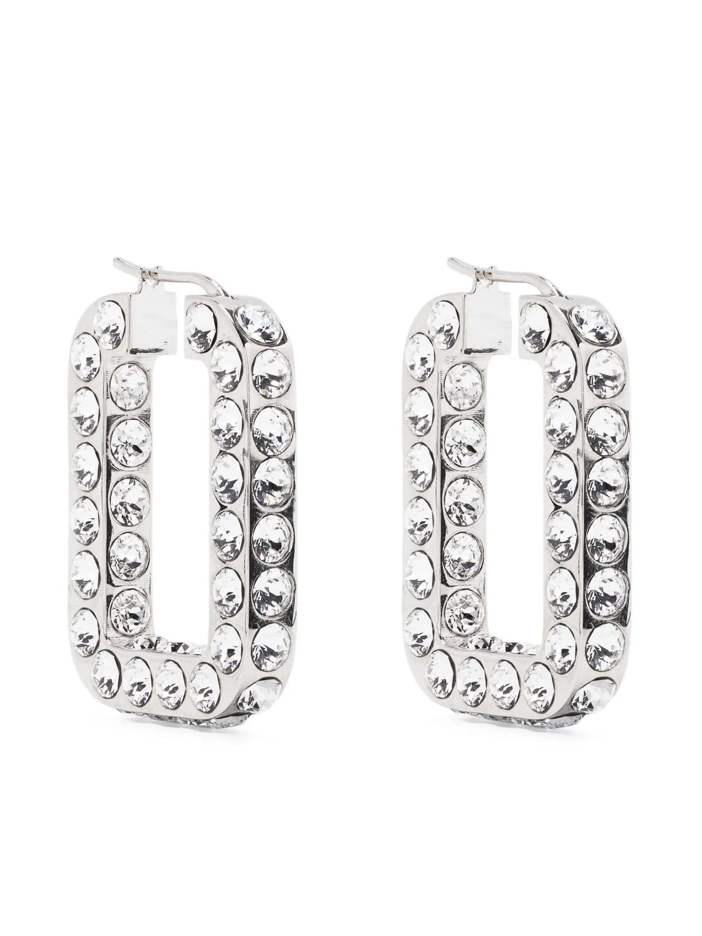 Charlotte crystal-embellished hoop earrings