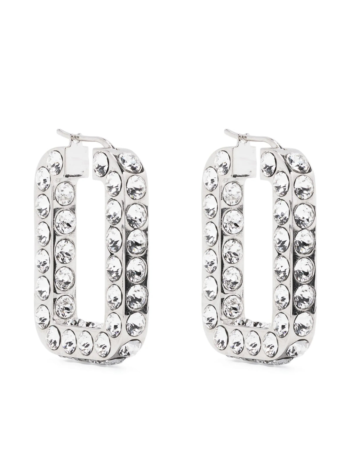 Charlotte crystal-embellished hoop earrings
