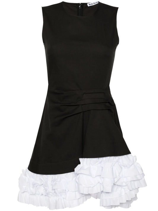 Alma ruffled cotton minidress