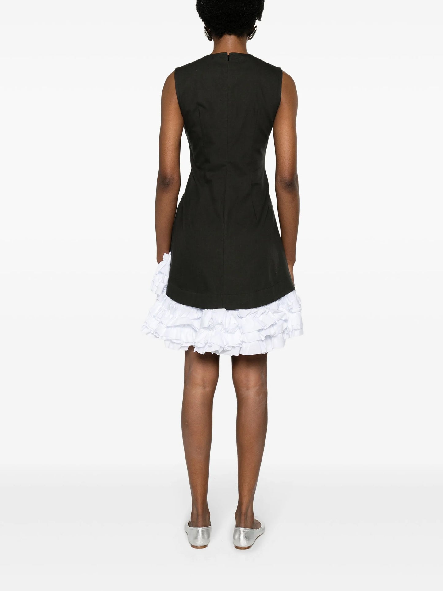 Alma ruffled cotton minidress
