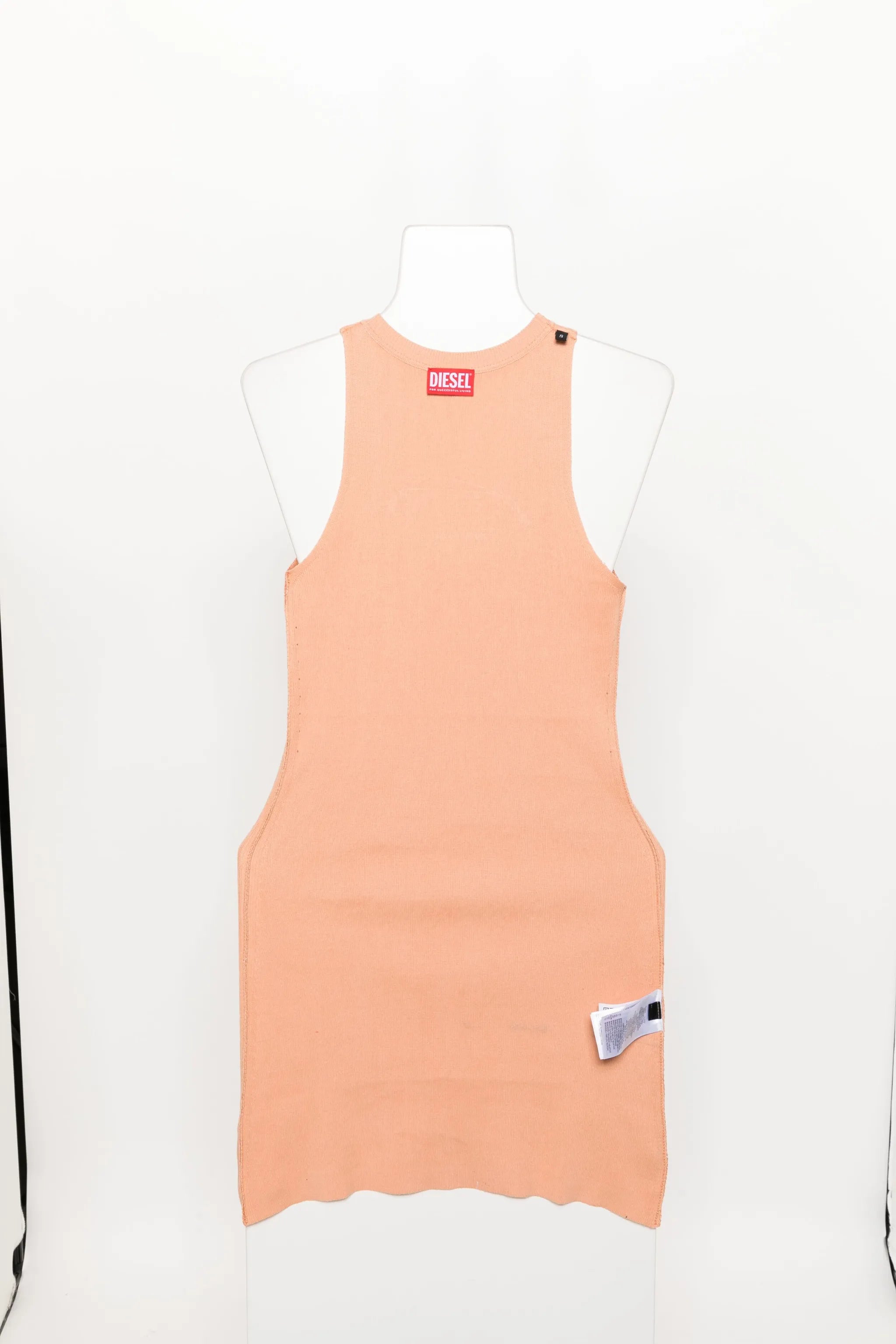 Oval D-plaque knitted minidress