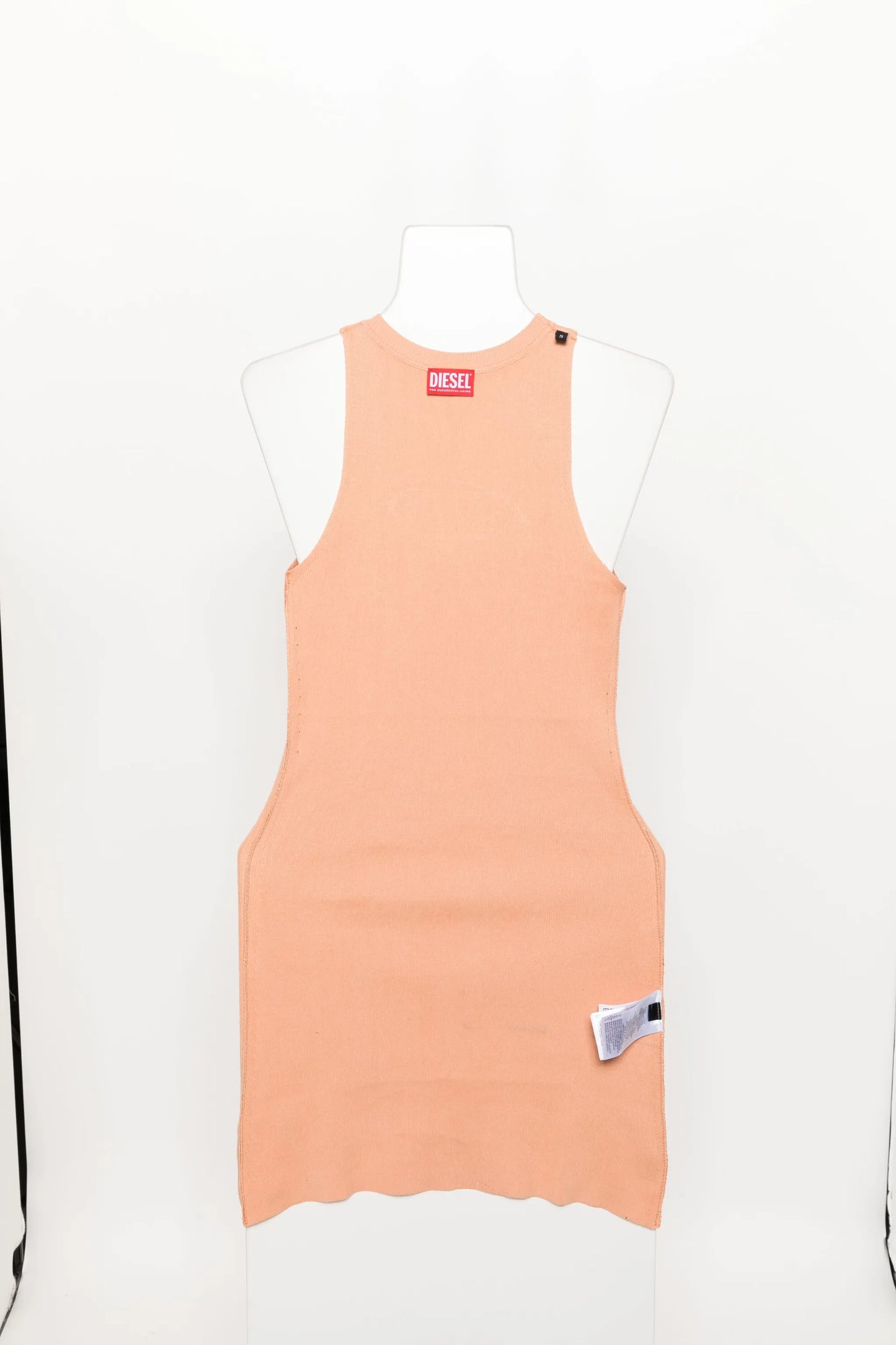 Oval D-plaque knitted minidress