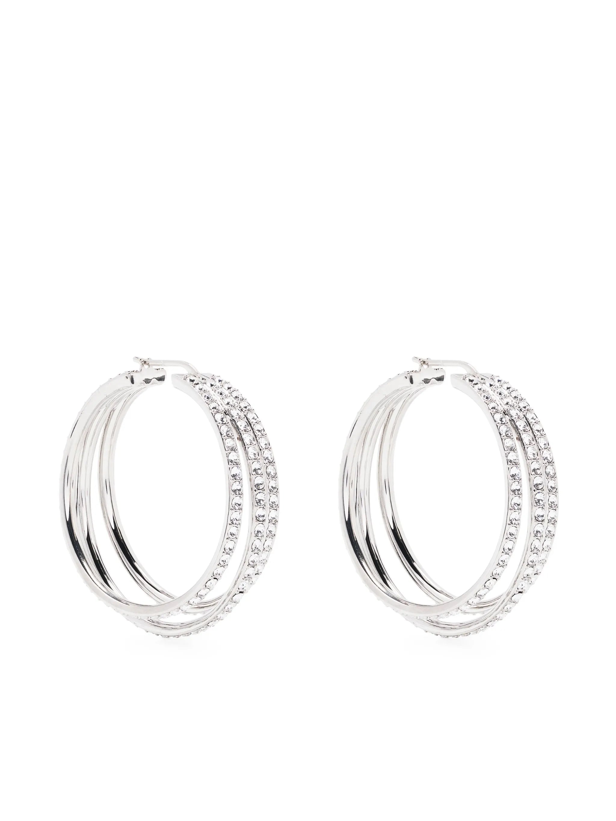 Vittoria crystal-embellished hoop earrings